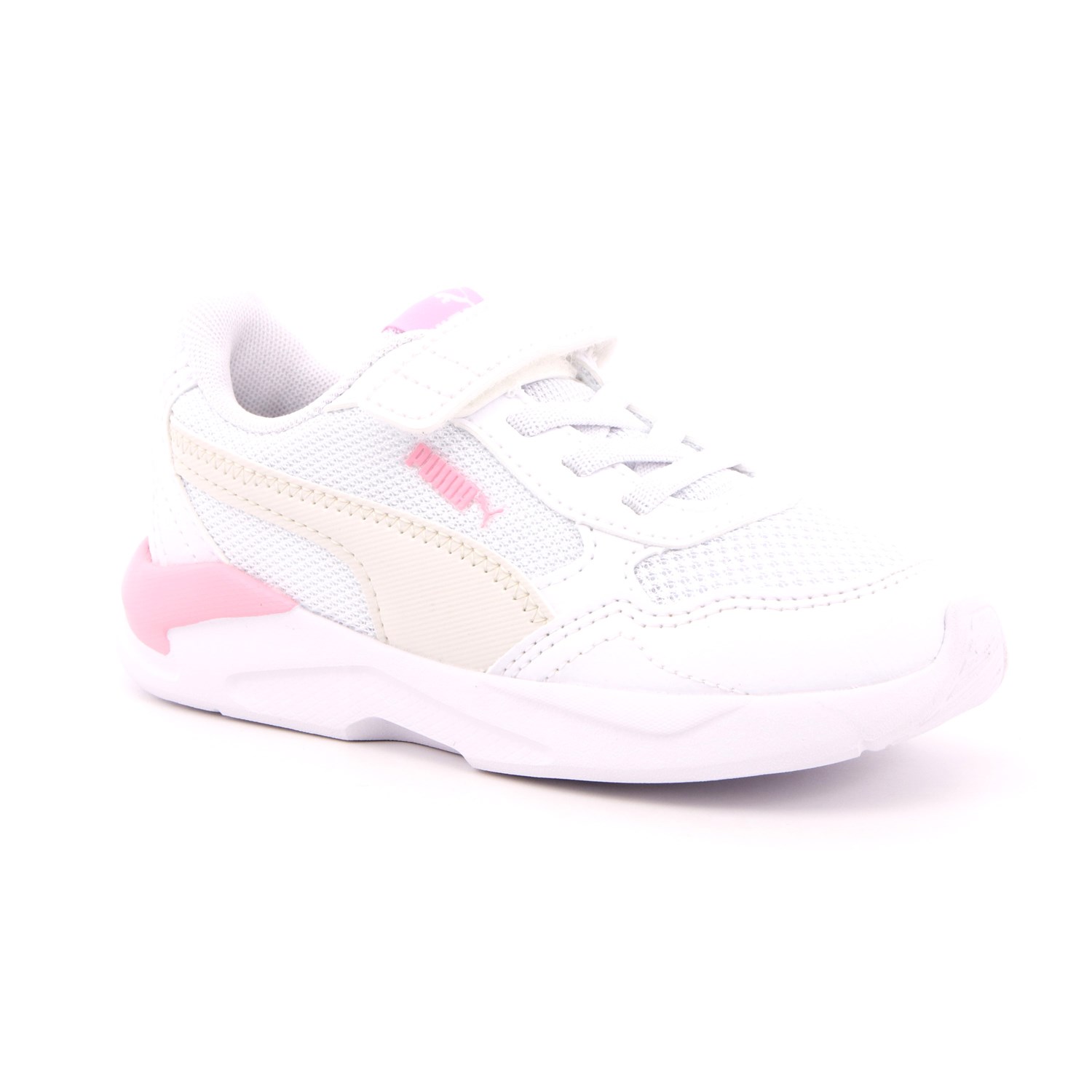 Scarpa Strappi + Elastico Puma Bambina Bianco Scarpa Strappi + Elastico Puma Bambina Bianco Scarpe 905 - 38552604