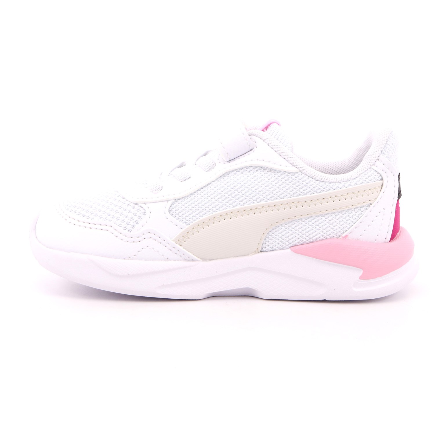 Scarpa Strappi + Elastico Puma Bambina Bianco Scarpa Strappi + Elastico Puma Bambina Bianco Scarpe 905 - 38552604