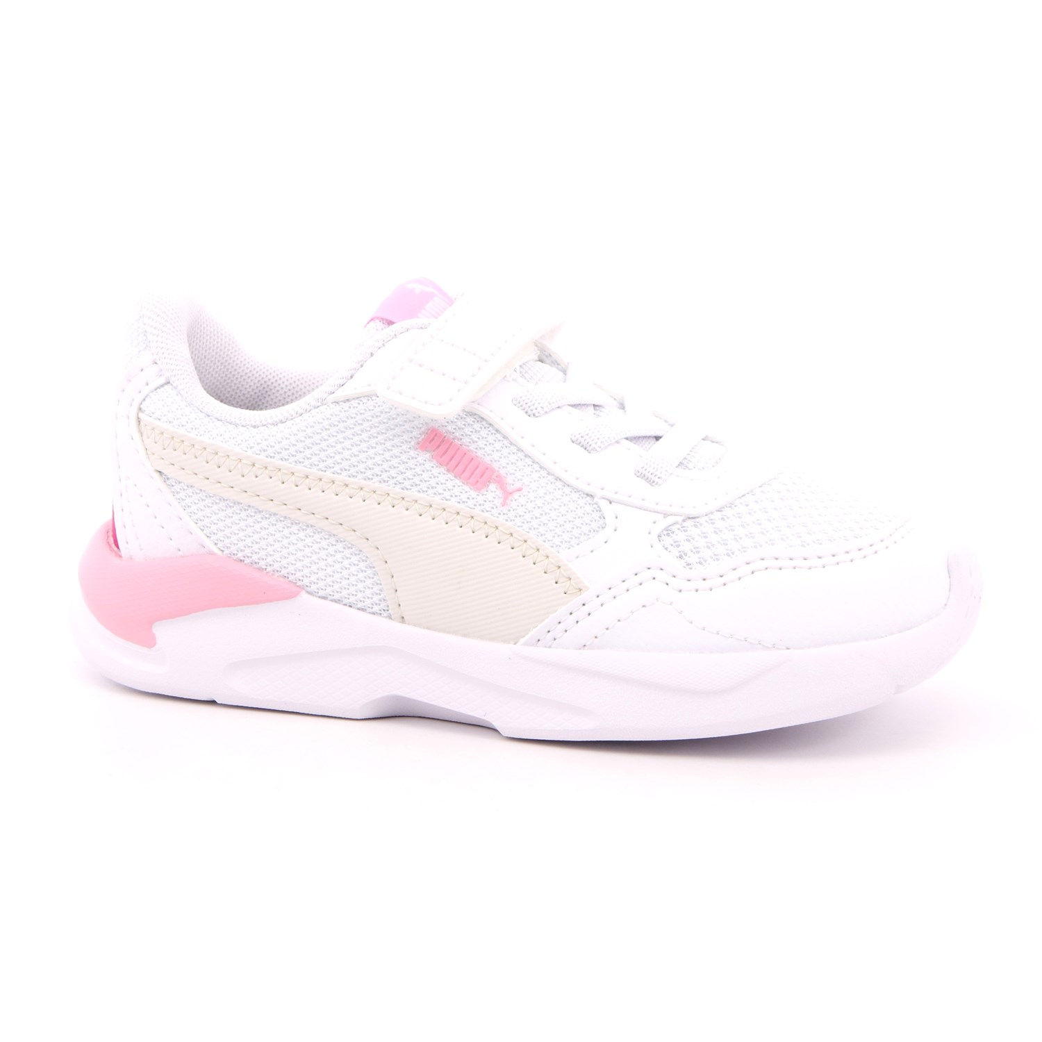 Scarpa Strappi + Elastico Puma Bambina Bianco Scarpa Strappi + Elastico Puma Bambina Bianco Scarpe 905 - 38552604