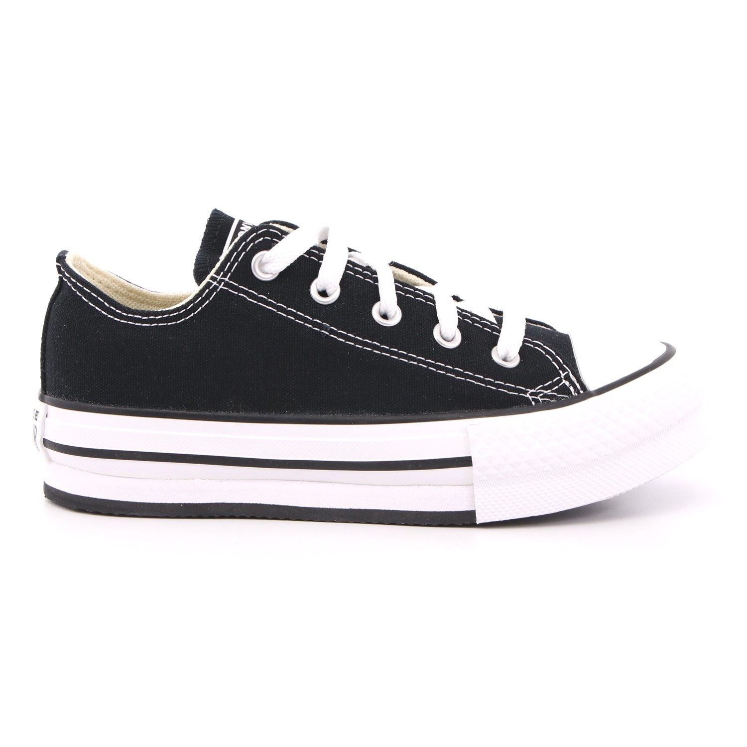 Scarpa Allacciata Converse Bambina Nero Scarpa Allacciata Converse Bambina Nero Scarpe 448 - 372861C