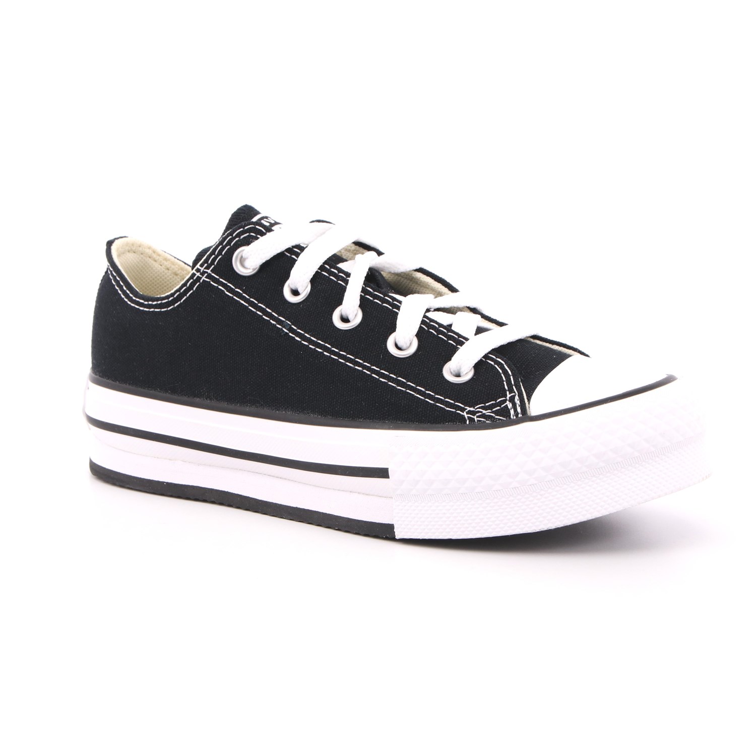 Scarpa Allacciata Converse Bambina Nero Scarpa Allacciata Converse Bambina Nero Scarpe 448 - 372861C