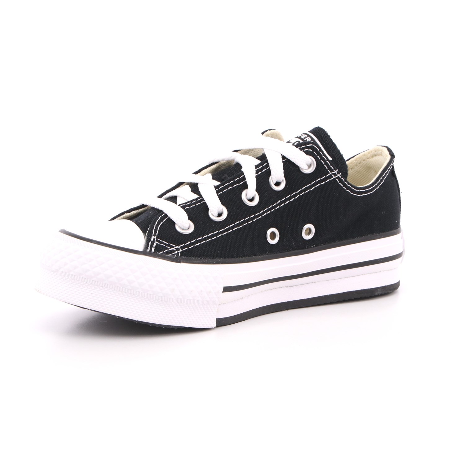 Scarpa Allacciata Converse Bambina Nero Scarpa Allacciata Converse Bambina Nero Scarpe 448 - 372861C