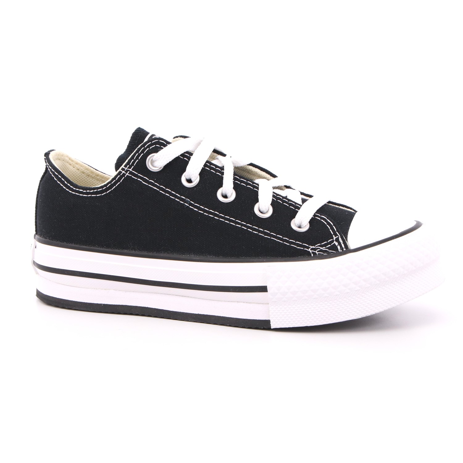 Scarpa Allacciata Converse Bambina Nero Scarpa Allacciata Converse Bambina Nero Scarpe 448 - 372861C