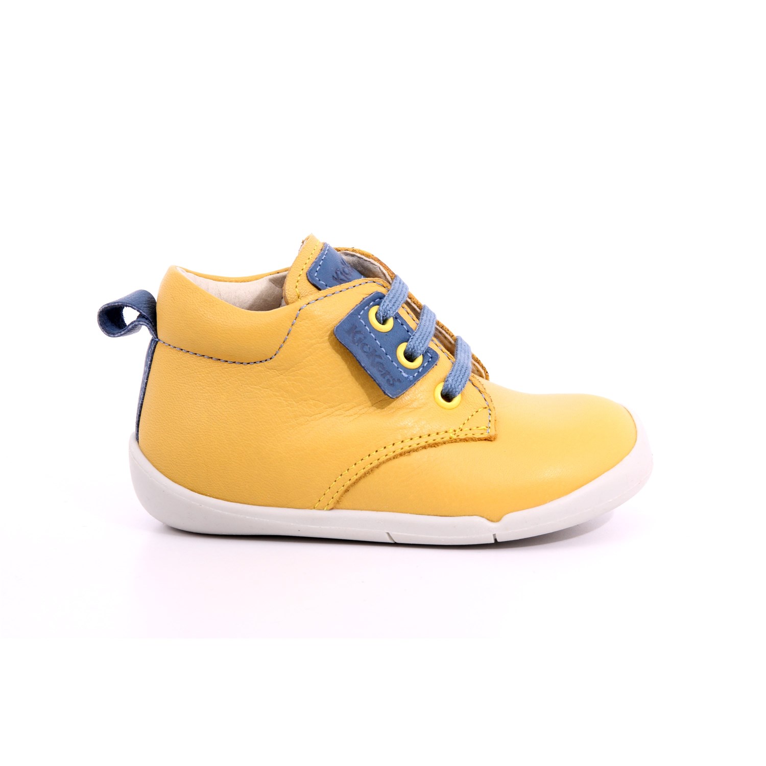 Scarpa Allacciata Kickers Bambino Giallo Scarpa Allacciata Kickers Bambino Giallo Scarpe 21 - 858400