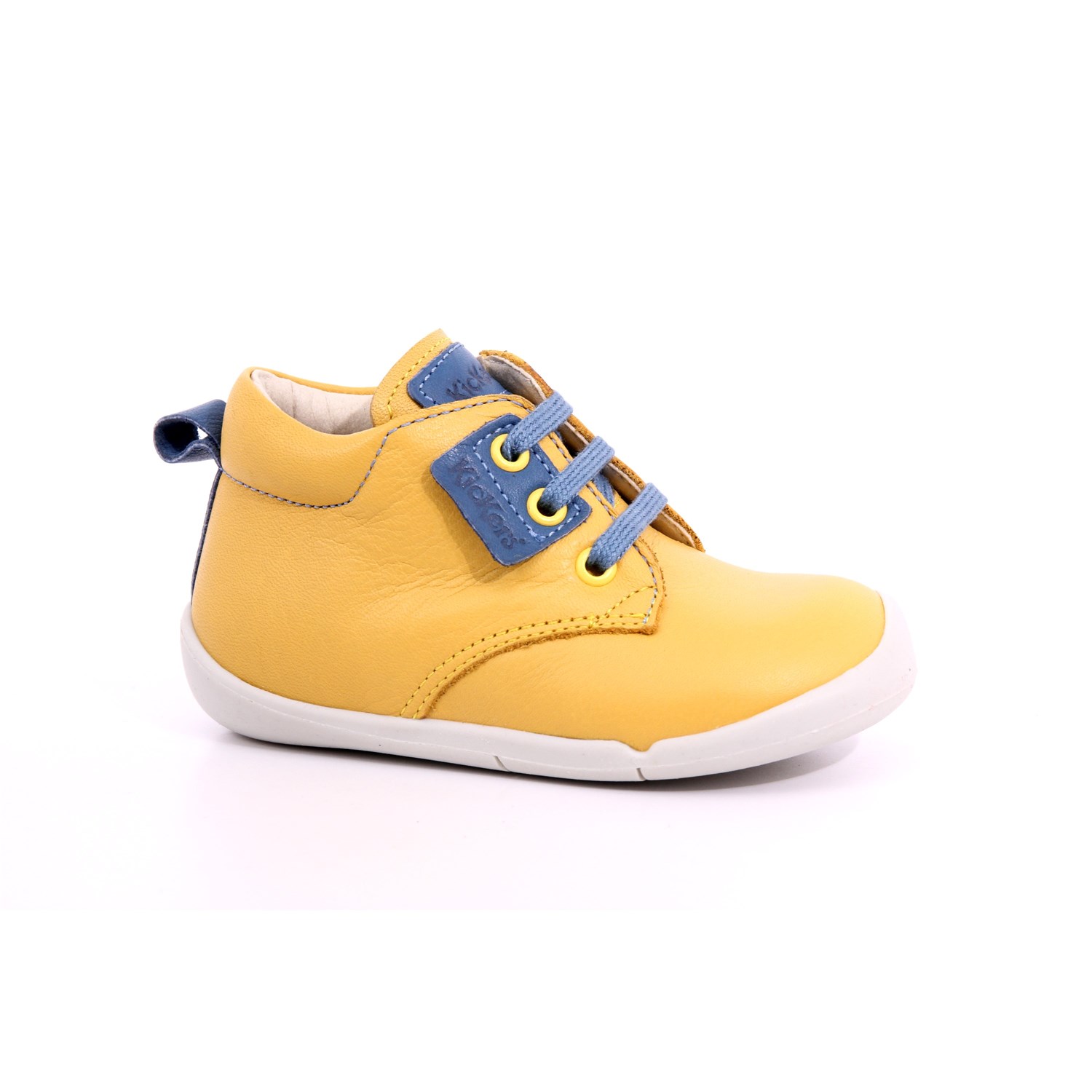Scarpa Allacciata Kickers Bambino Giallo Scarpa Allacciata Kickers Bambino Giallo Scarpe 21 - 858400