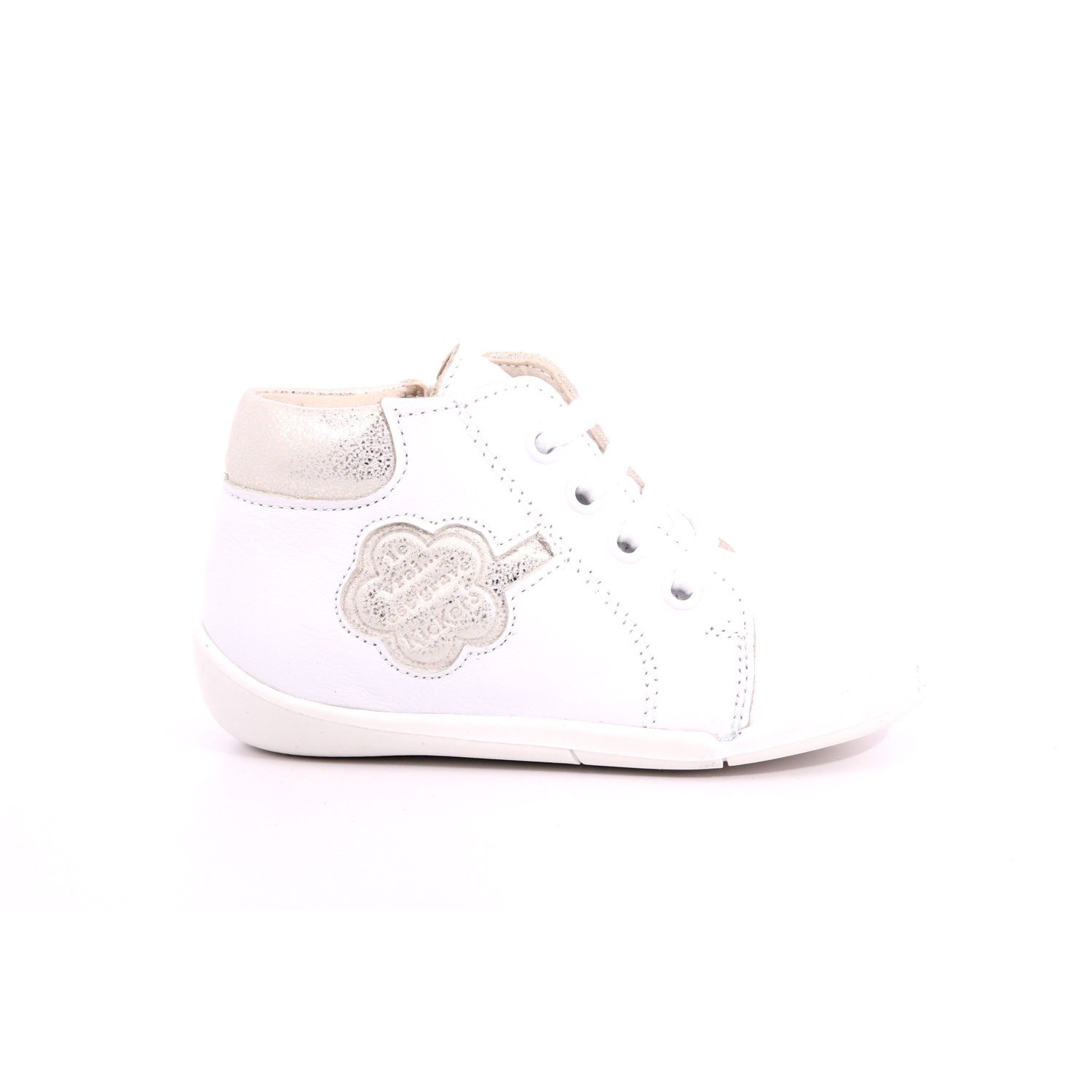 Scarpa Allacciata Kickers Bambino Bianco Scarpa Allacciata Kickers Bambino Bianco Scarpe 25 - 858383