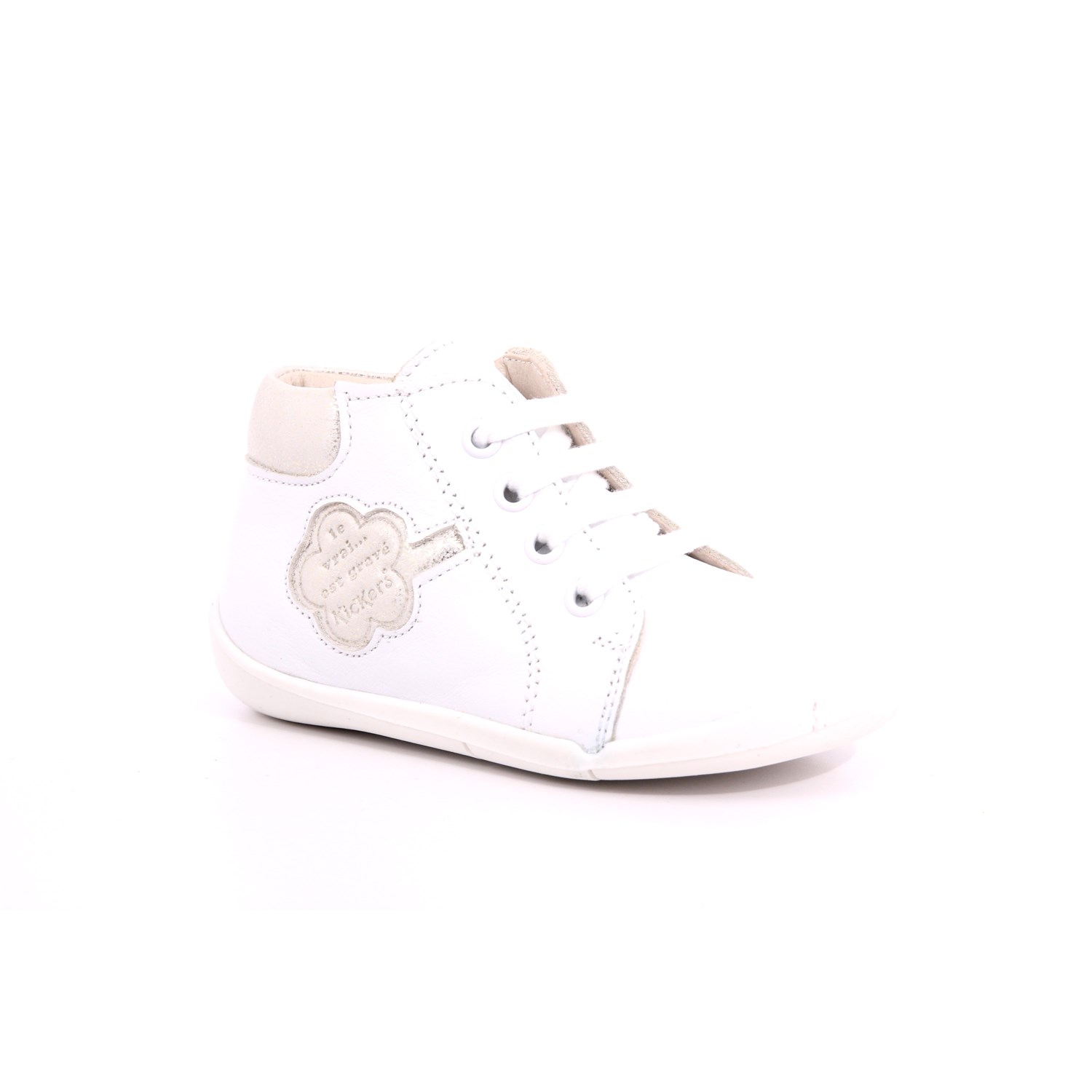 Scarpa Allacciata Kickers Bambino Bianco Scarpa Allacciata Kickers Bambino Bianco Scarpe 25 - 858383