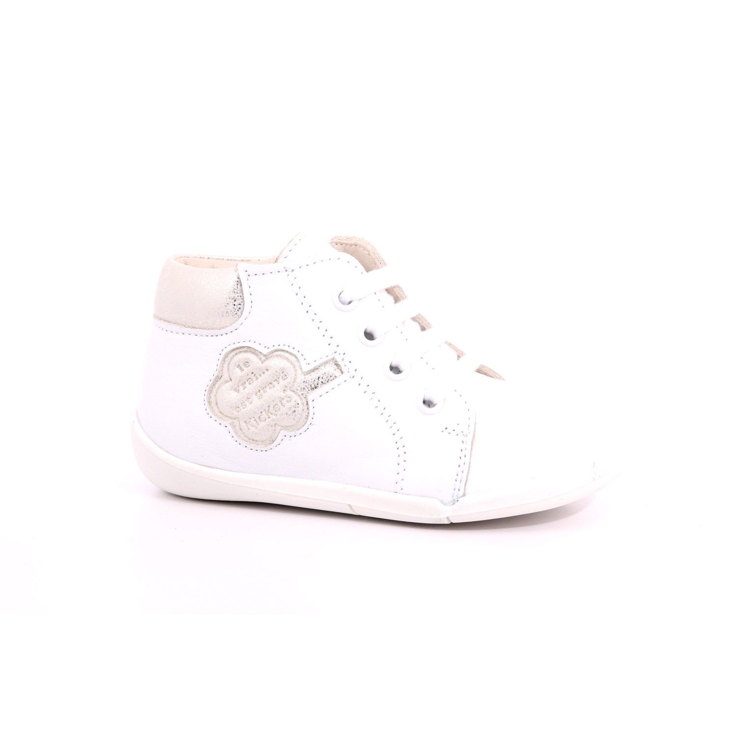 Scarpa Allacciata Kickers Bambino Bianco Scarpa Allacciata Kickers Bambino Bianco Scarpe 25 - 858383