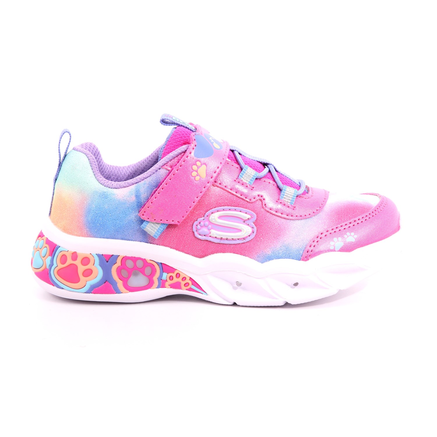 Scarpa Strappi + Elastico Skechers Bambina Fuxia Scarpa Strappi + Elastico Skechers Bambina Fuxia Scarpe 206 - 300100N