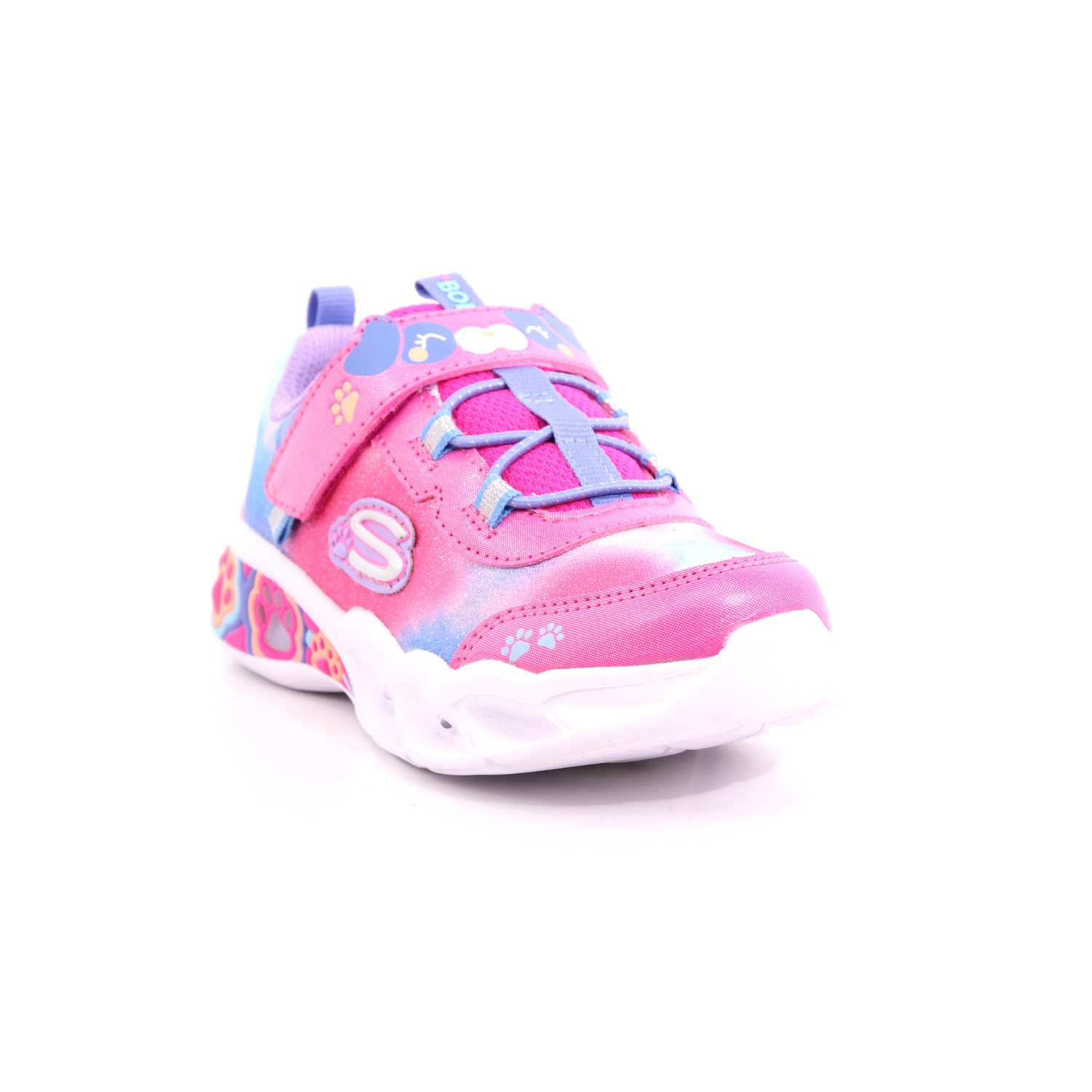 Scarpa Strappi + Elastico Skechers Bambina Fuxia Scarpa Strappi + Elastico Skechers Bambina Fuxia Scarpe 206 - 300100N