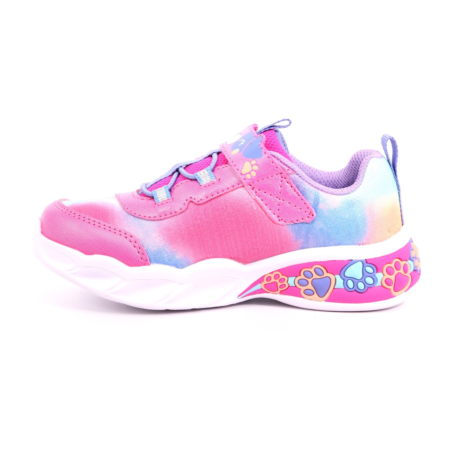 Scarpa Strappi + Elastico Skechers Bambina Fuxia Scarpa Strappi + Elastico Skechers Bambina Fuxia Scarpe 206 - 300100N