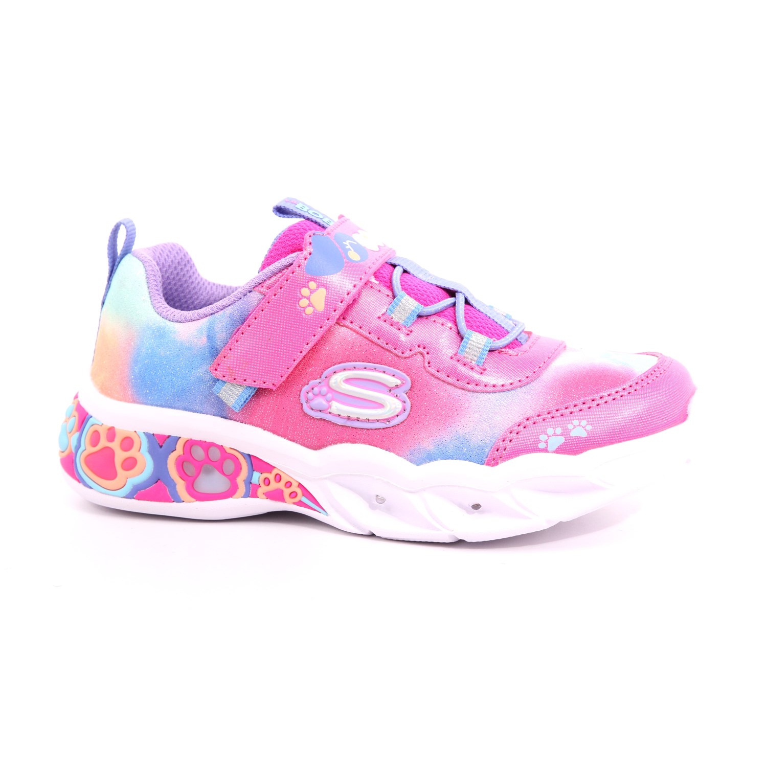 Scarpa Strappi + Elastico Skechers Bambina Fuxia Scarpa Strappi + Elastico Skechers Bambina Fuxia Scarpe 206 - 300100N
