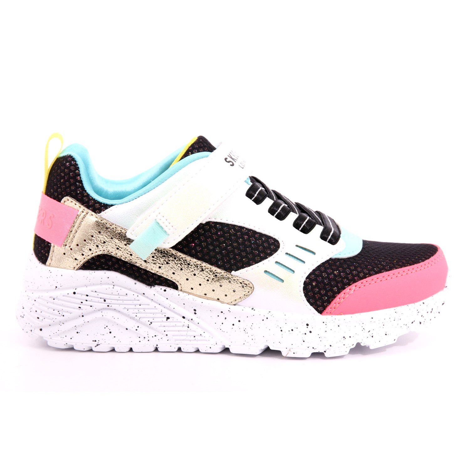 Scarpa Strappi + Elastico Skechers Bambina Nero Scarpa Strappi + Elastico Skechers Bambina Nero Scarpe 209 - 310464L