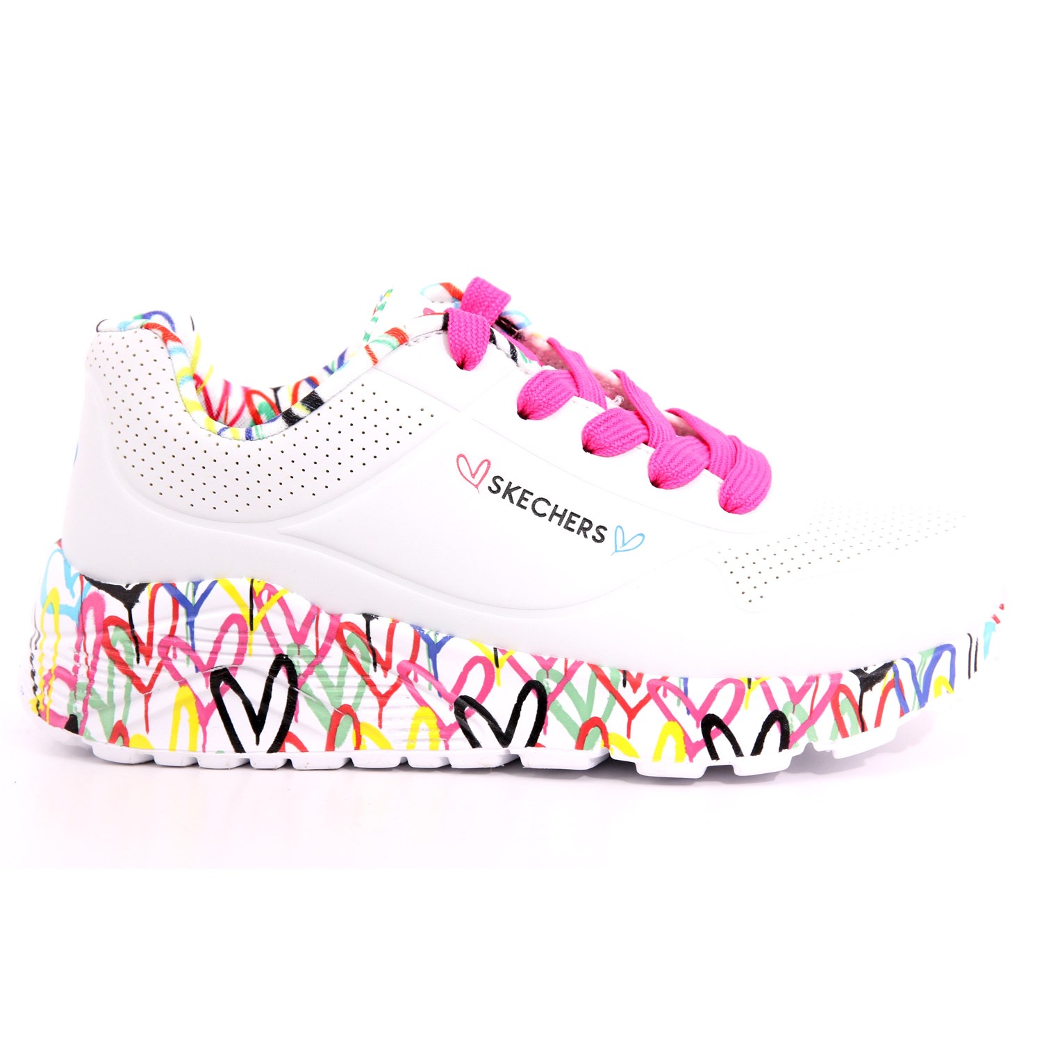 Scarpa Allacciata Skechers Bambina Bianco Scarpa Allacciata Skechers Bambina Bianco Scarpe 210 - 314976L