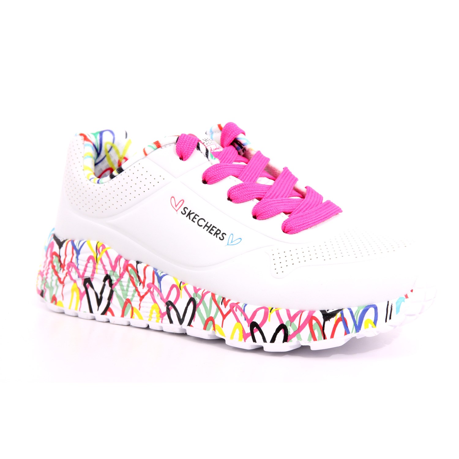 Scarpa Allacciata Skechers Bambina Bianco Scarpa Allacciata Skechers Bambina Bianco Scarpe 210 - 314976L