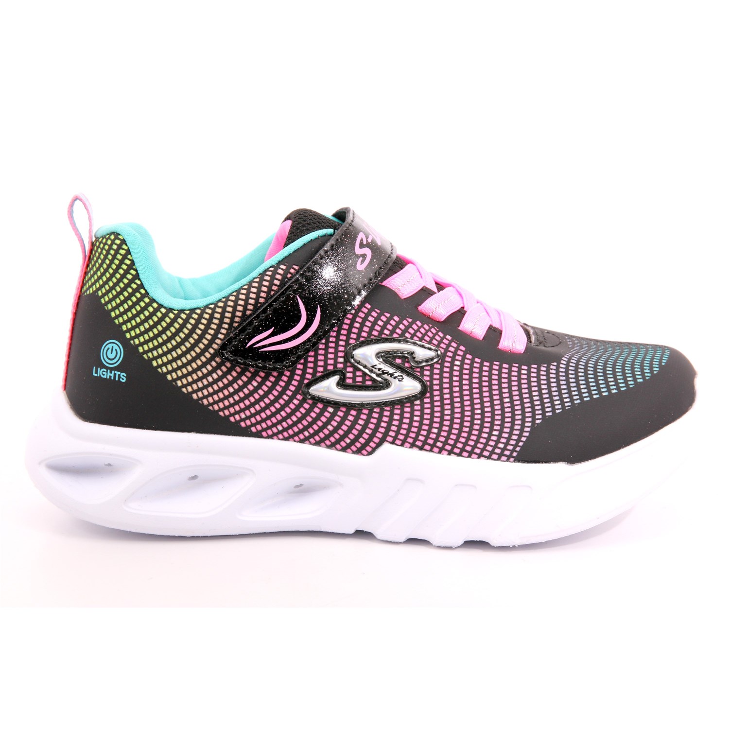 Scarpa Strappi + Elastico Skechers Bambina Nero Scarpa Strappi + Elastico Skechers Bambina Nero Scarpe 211 - 303700L