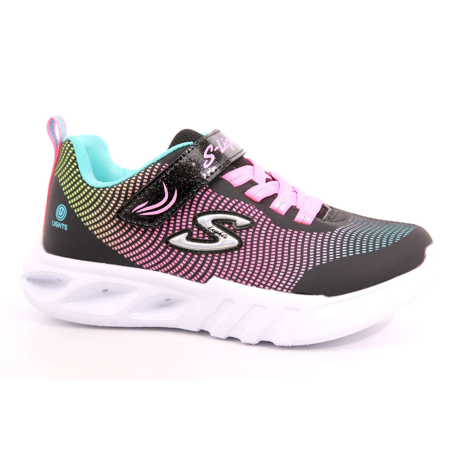 Scarpa Strappi + Elastico Skechers Bambina Nero Scarpa Strappi + Elastico Skechers Bambina Nero Scarpe 211 - 303700L