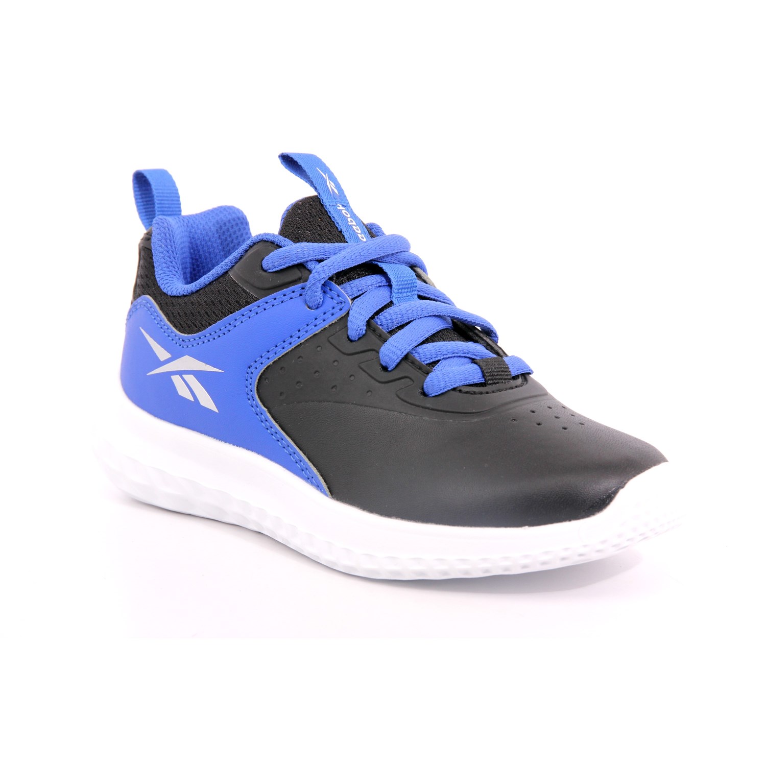 Scarpa Allacciata Reebok Bambino Nero/azzurro Scarpa Allacciata Reebok Bambino Nero/azzurro Scarpe 263 - GV9985