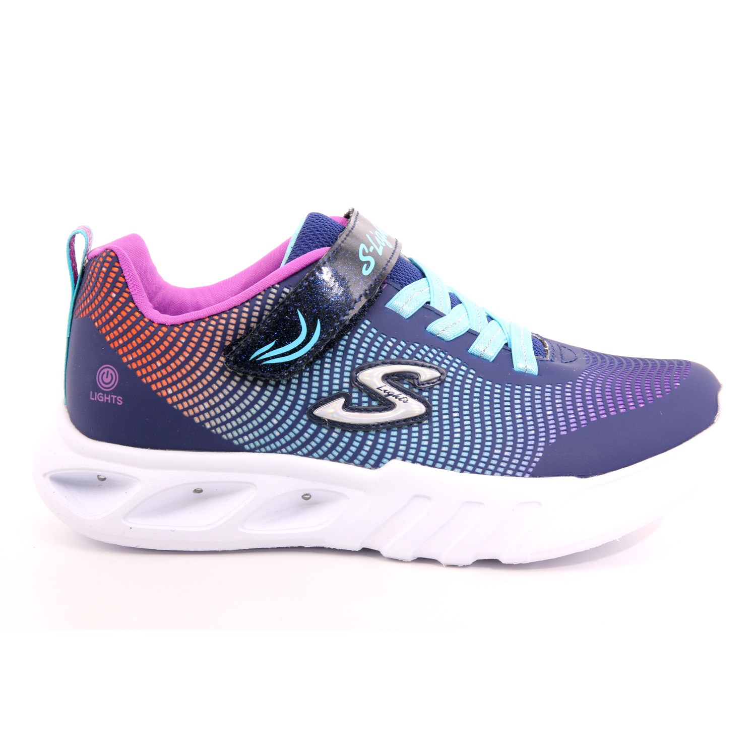 Scarpa Strappi + Elastico Skechers Bambina Blu Scarpa Strappi + Elastico Skechers Bambina Blu Scarpe 216 - 303700L