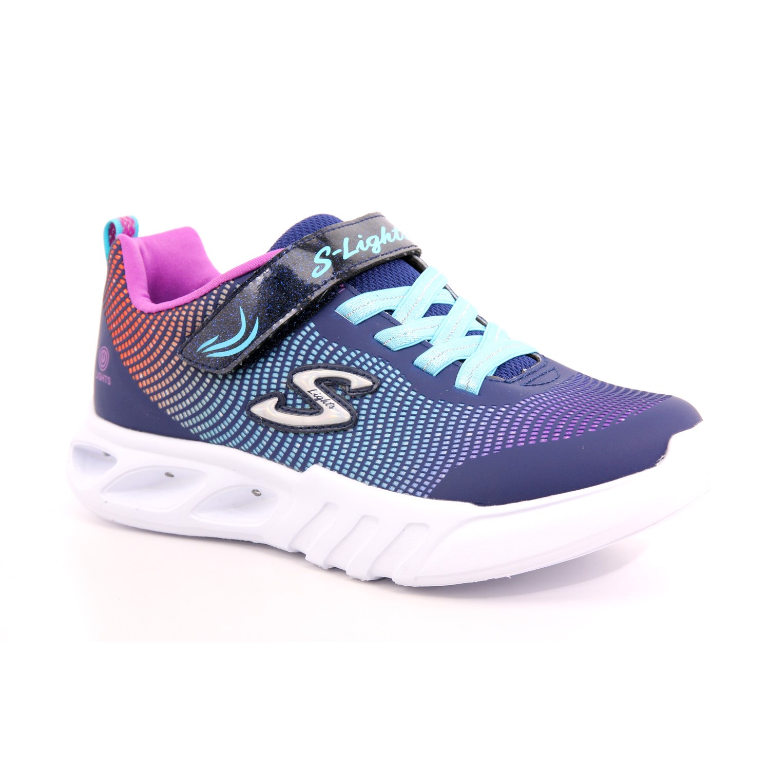 Scarpa Strappi + Elastico Skechers Bambina Blu Scarpa Strappi + Elastico Skechers Bambina Blu Scarpe 216 - 303700L