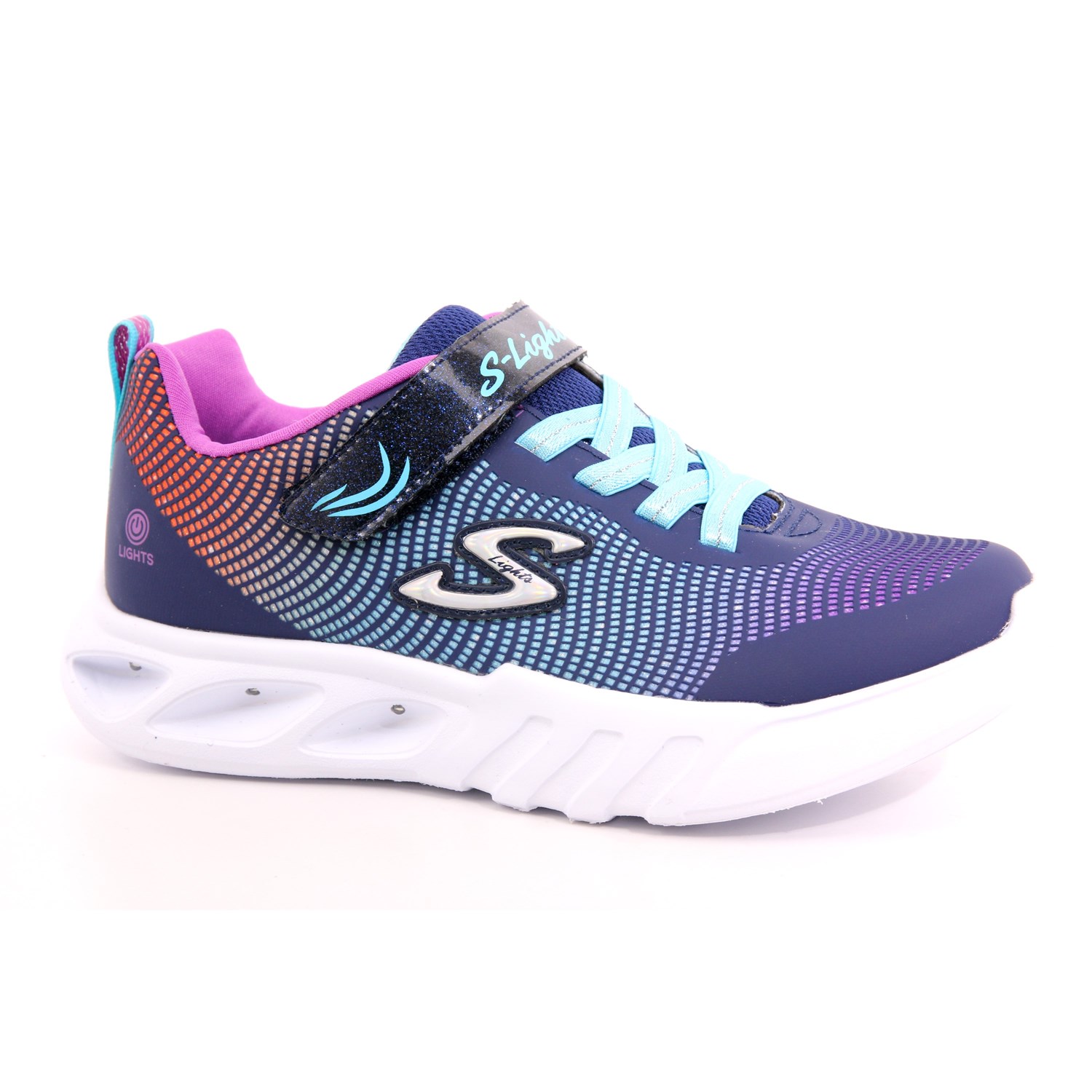 Scarpa Strappi + Elastico Skechers Bambina Blu Scarpa Strappi + Elastico Skechers Bambina Blu Scarpe 216 - 303700L