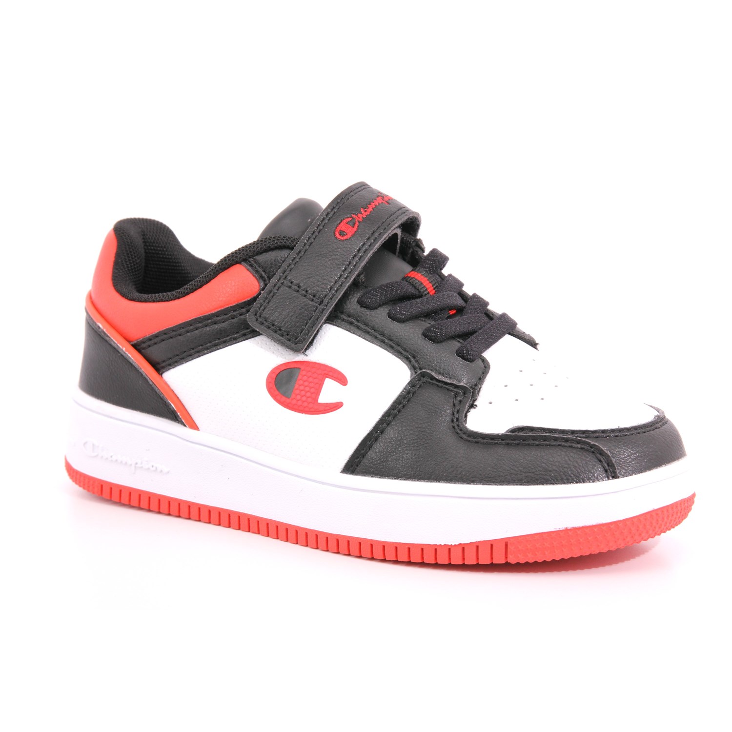 Scarpa Strappi + Elastico Champion Bambino Bianco/nero Scarpa Strappi + Elastico Champion Bambino Bianco/nero Scarpe 890 - S32414