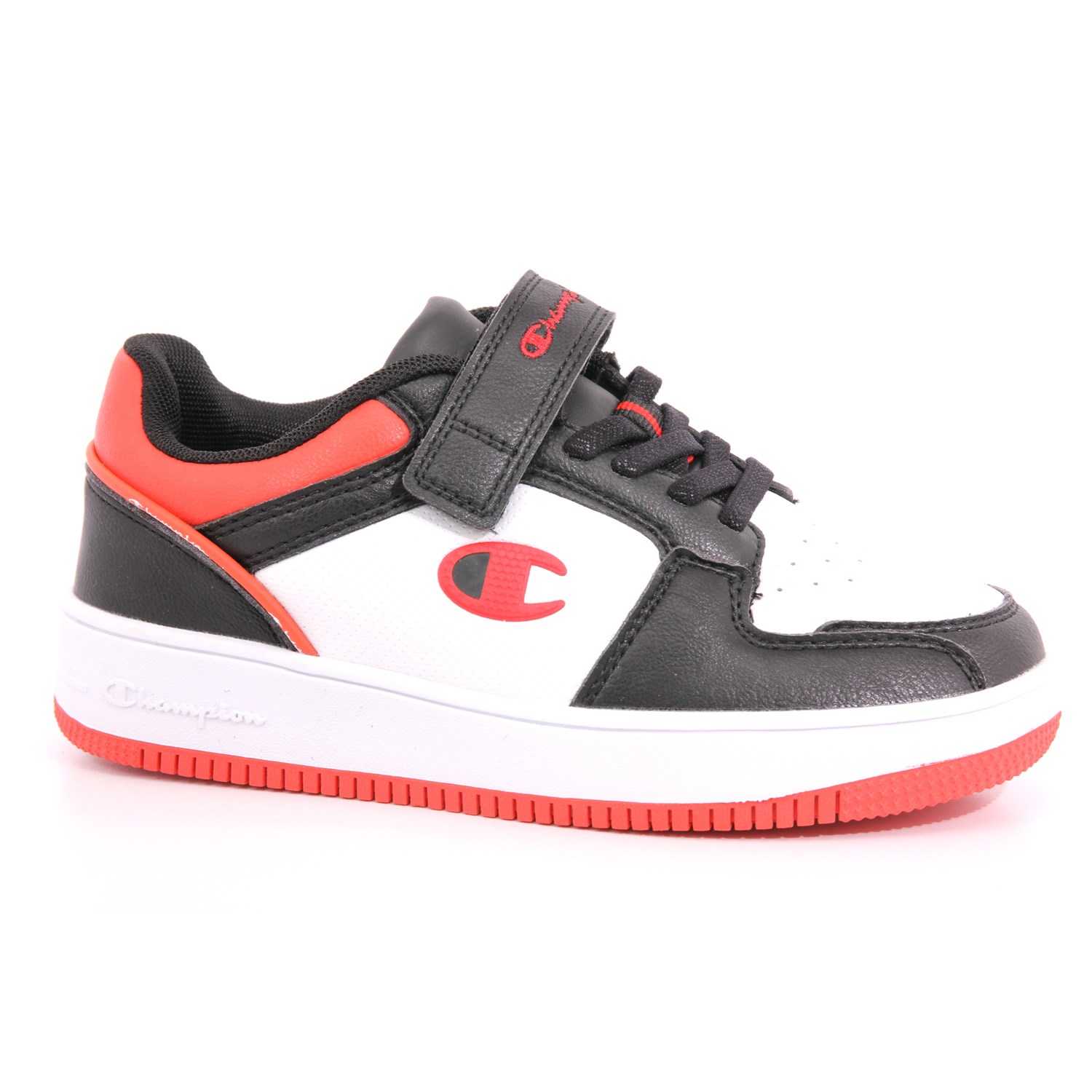 Scarpa Strappi + Elastico Champion Bambino Bianco/nero Scarpa Strappi + Elastico Champion Bambino Bianco/nero Scarpe 890 - S32414
