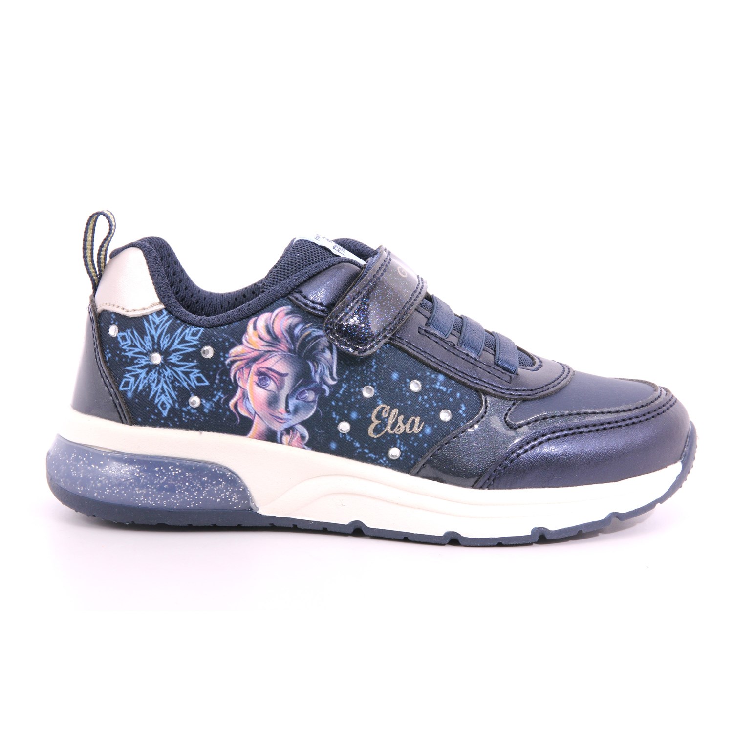 Scarpa Strappi + Elastico Geox Bambina Blu Scarpa Strappi + Elastico Geox Bambina Blu Scarpe 464 - J268VD