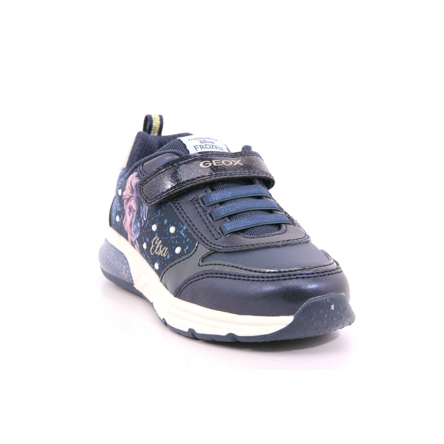 Scarpa Strappi + Elastico Geox Bambina Blu Scarpa Strappi + Elastico Geox Bambina Blu Scarpe 464 - J268VD