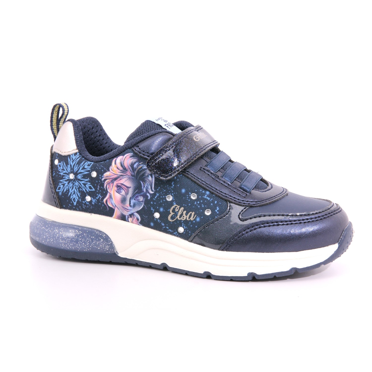 Scarpa Strappi + Elastico Geox Bambina Blu Scarpa Strappi + Elastico Geox Bambina Blu Scarpe 464 - J268VD