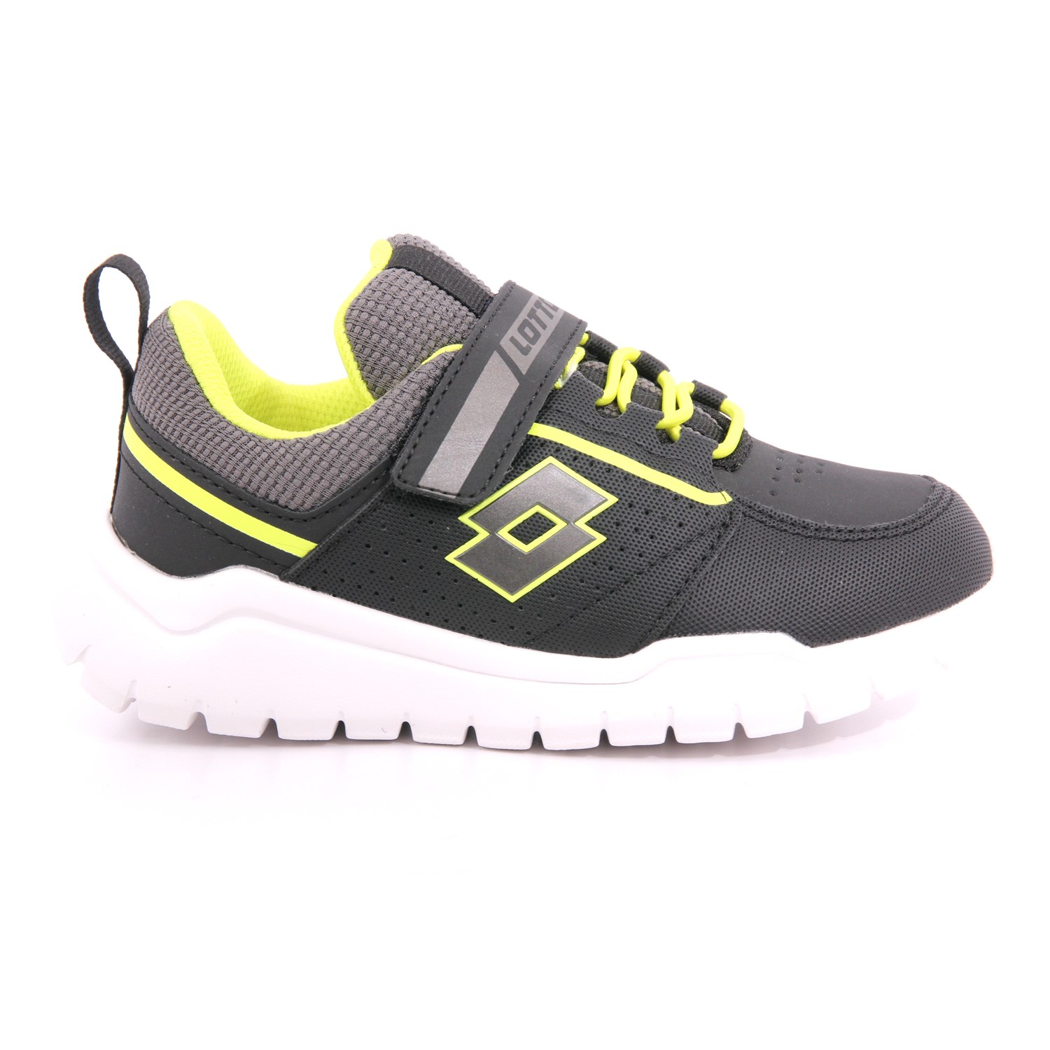 Scarpa Strappi + Elastico Lotto Bambino Nero Scarpa Strappi + Elastico Lotto Bambino Nero Scarpe 209 - 218185