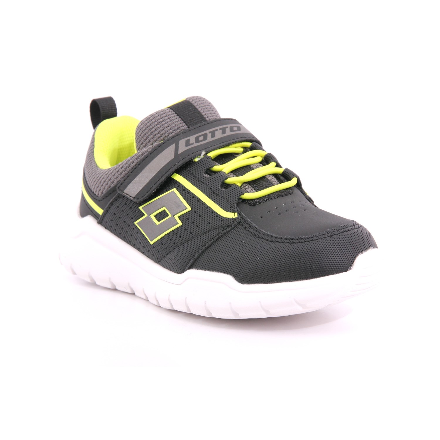 Scarpa Strappi + Elastico Lotto Bambino Nero Scarpa Strappi + Elastico Lotto Bambino Nero Scarpe 209 - 218185