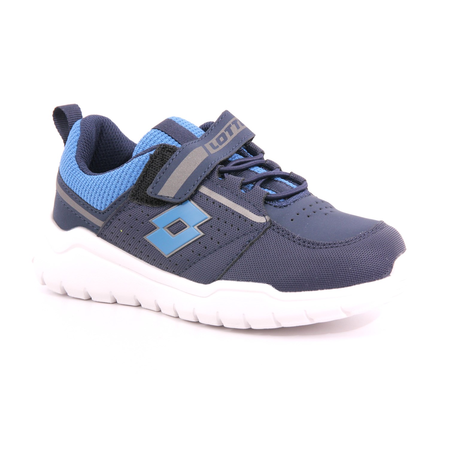 Scarpa Strappi + Elastico Lotto Bambino Blu Scarpa Strappi + Elastico Lotto Bambino Blu Scarpe 210 - 218185