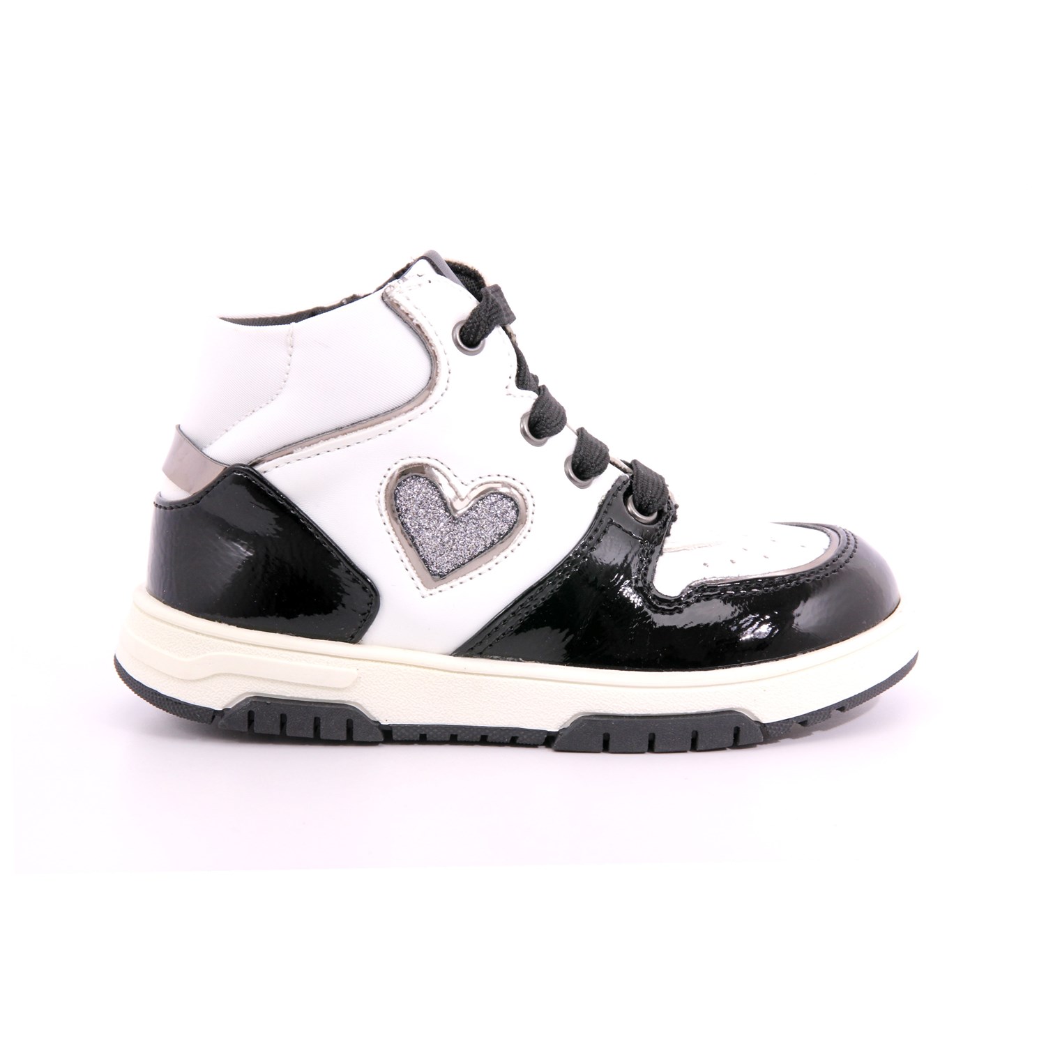 Scarpa Allacciata Asso Bambina Bianco/nero Scarpa Allacciata Asso Bambina Bianco/nero Scarpe 515 - AG14341A