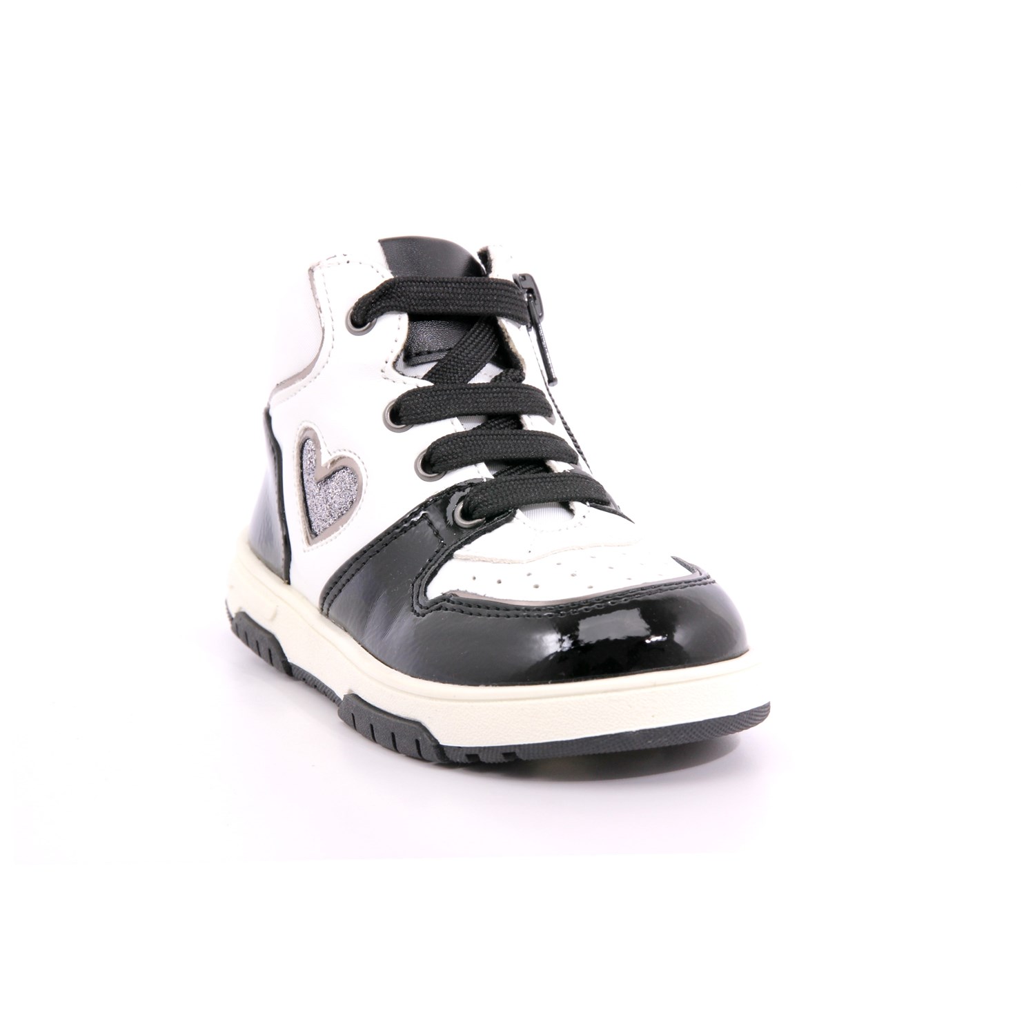 Scarpa Allacciata Asso Bambina Bianco/nero Scarpa Allacciata Asso Bambina Bianco/nero Scarpe 515 - AG14341A