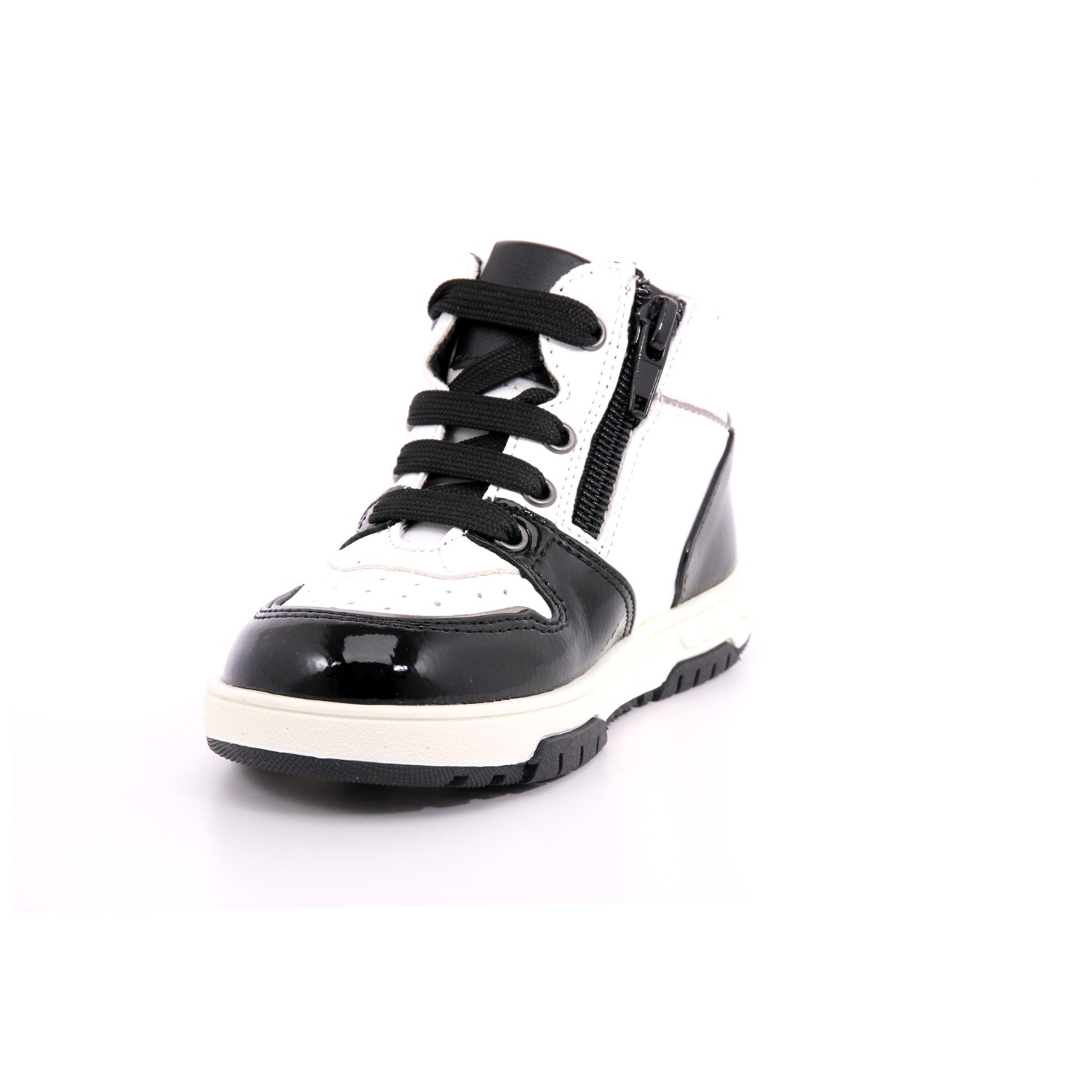 Scarpa Allacciata Asso Bambina Bianco/nero Scarpa Allacciata Asso Bambina Bianco/nero Scarpe 515 - AG14341A