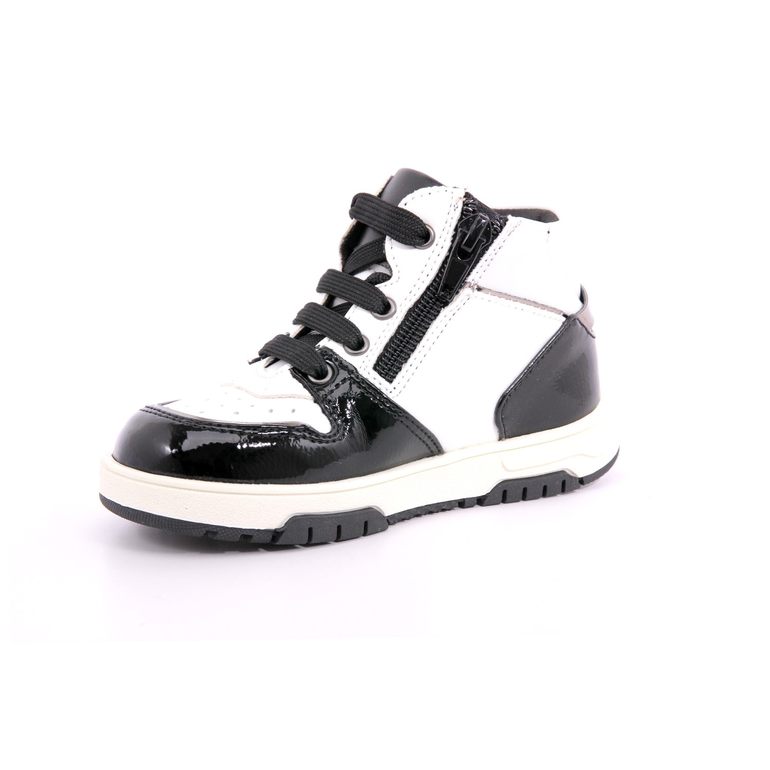 Scarpa Allacciata Asso Bambina Bianco/nero Scarpa Allacciata Asso Bambina Bianco/nero Scarpe 515 - AG14341A