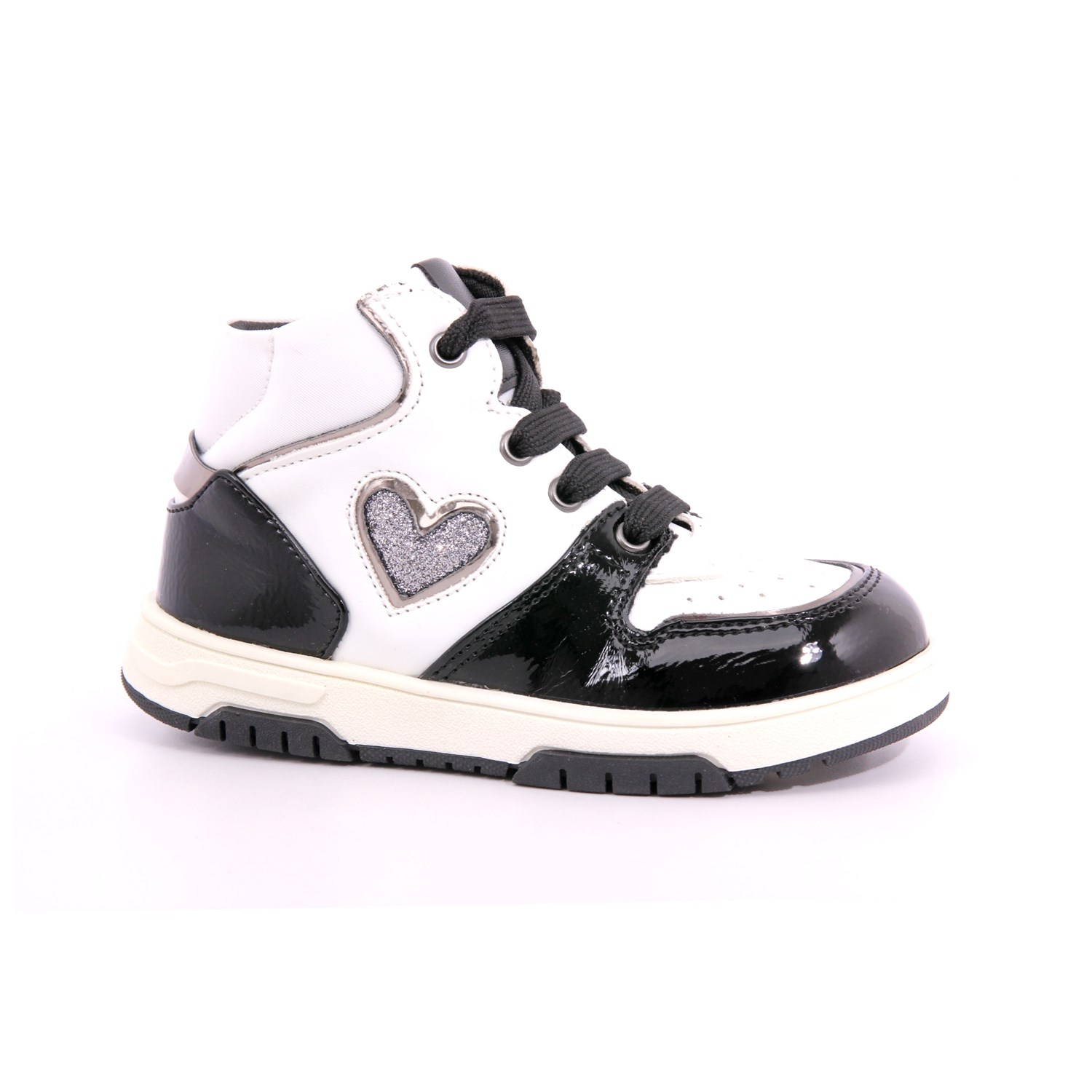 Scarpa Allacciata Asso Bambina Bianco/nero Scarpa Allacciata Asso Bambina Bianco/nero Scarpe 515 - AG14341A