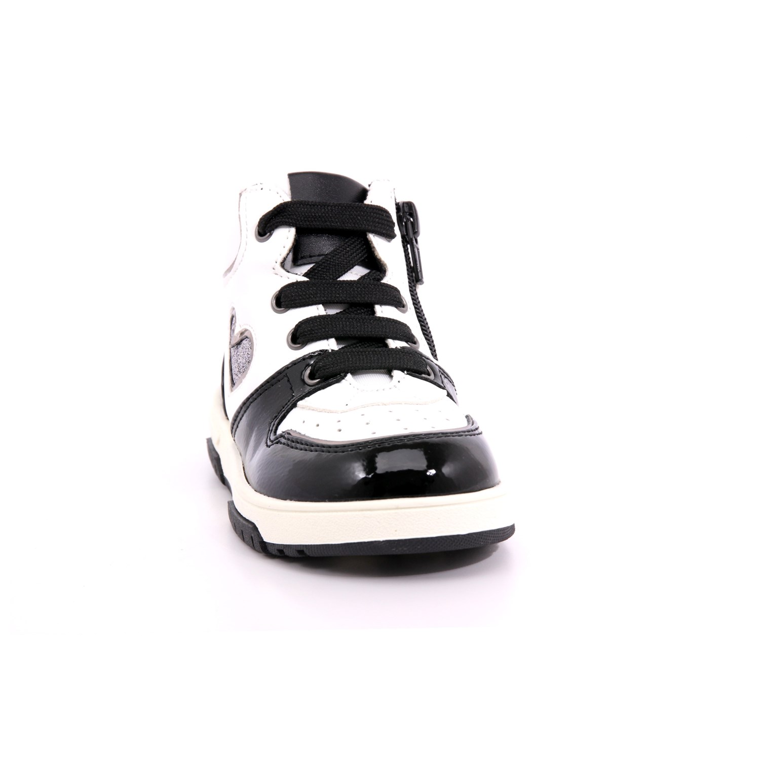 Scarpa Allacciata Asso Bambina Bianco/nero Scarpa Allacciata Asso Bambina Bianco/nero Scarpe 515 - AG14341A