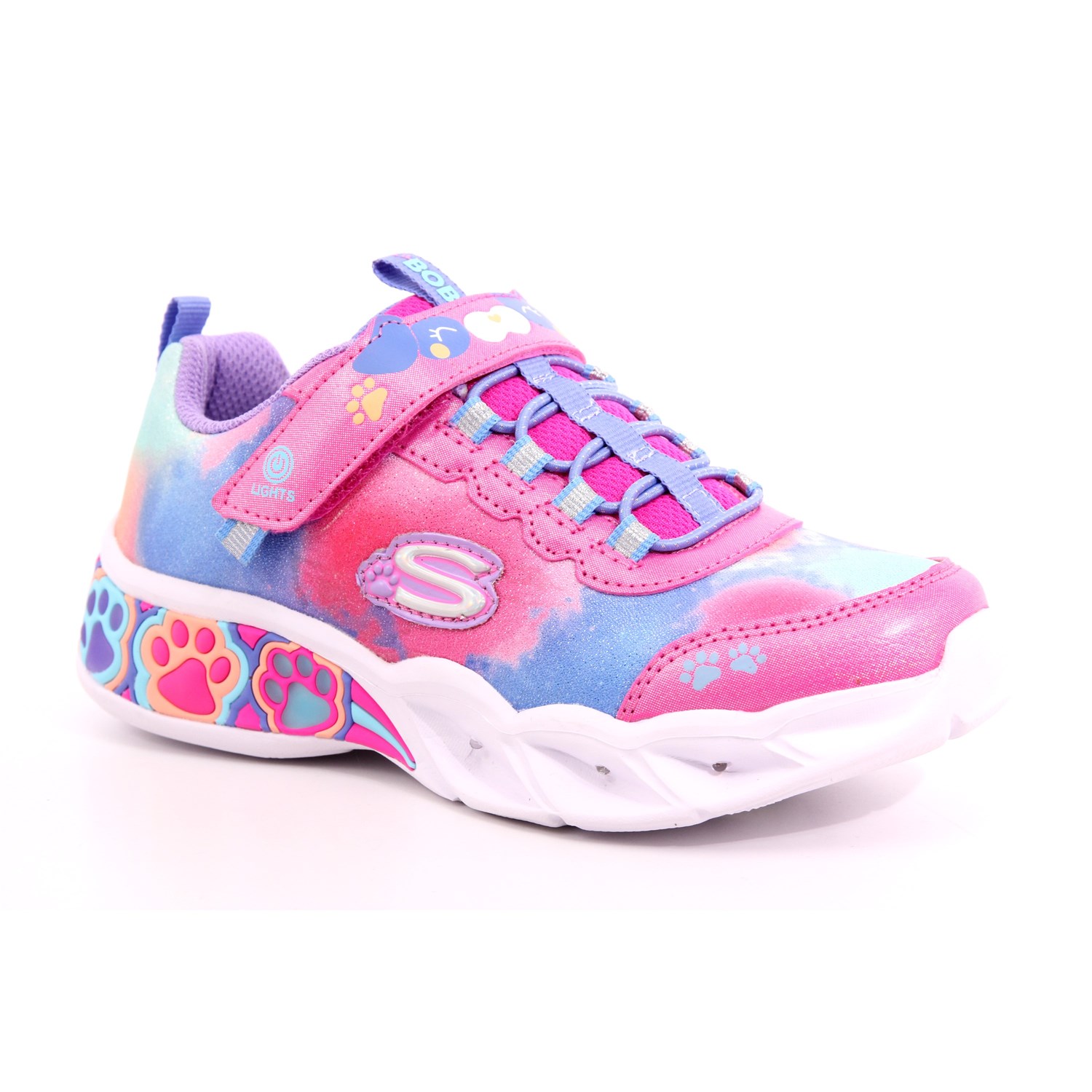 Scarpa Strappi + Elastico Skechers Bambina Fuxia Scarpa Strappi + Elastico Skechers Bambina Fuxia Scarpe 218 - 300100L