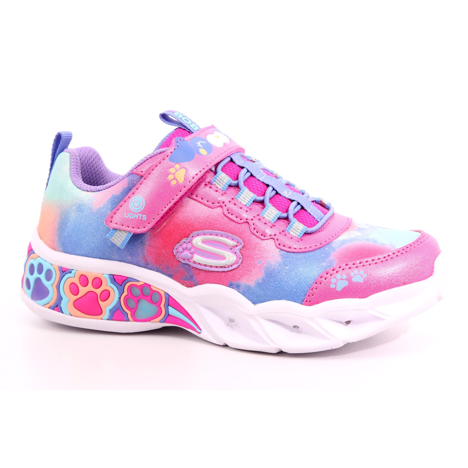 Scarpa Strappi + Elastico Skechers Bambina Fuxia Scarpa Strappi + Elastico Skechers Bambina Fuxia Scarpe 218 - 300100L