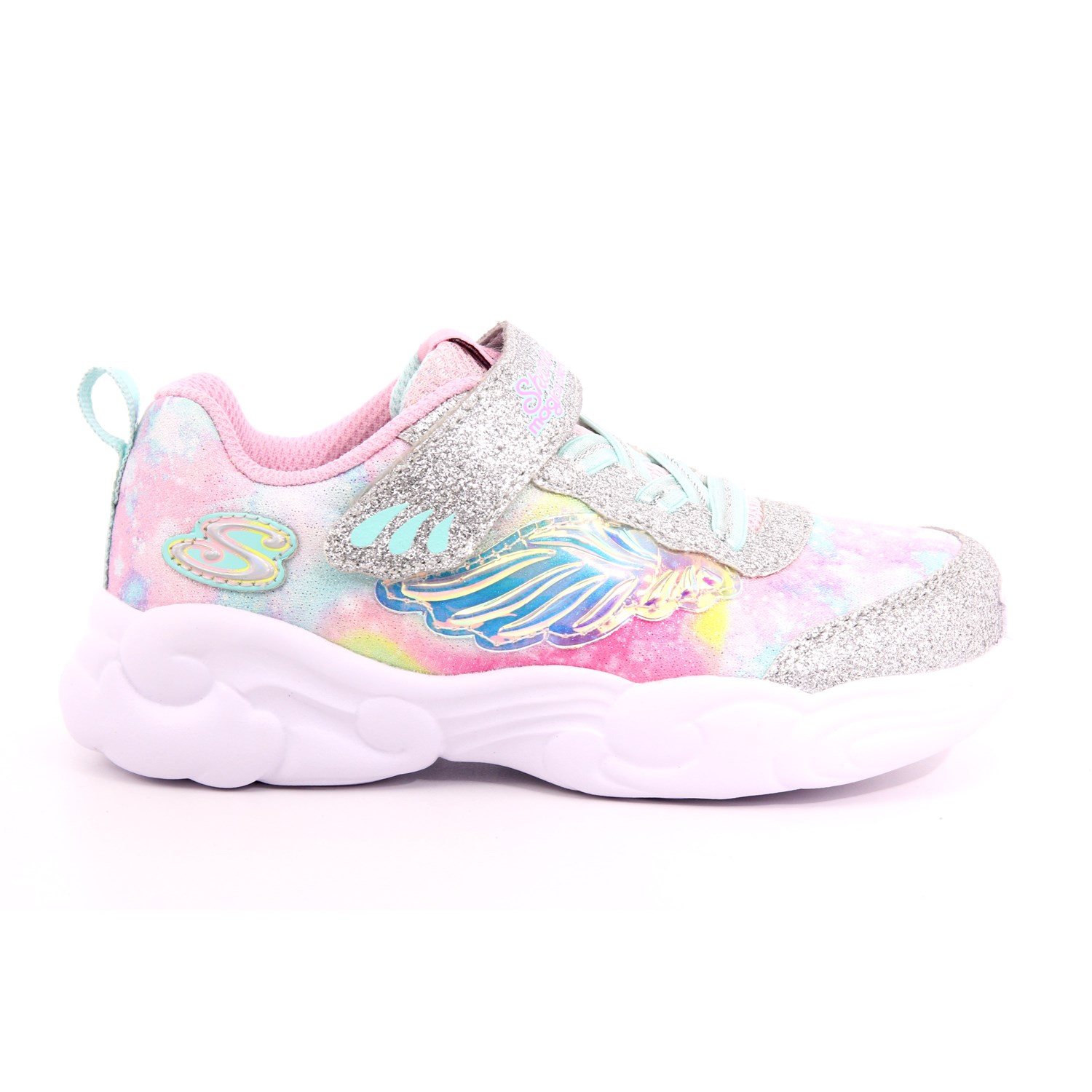 Scarpa Strappi + Elastico Skechers Bambina Argento Scarpa Strappi + Elastico Skechers Bambina Argento Scarpe 219 - 302765N