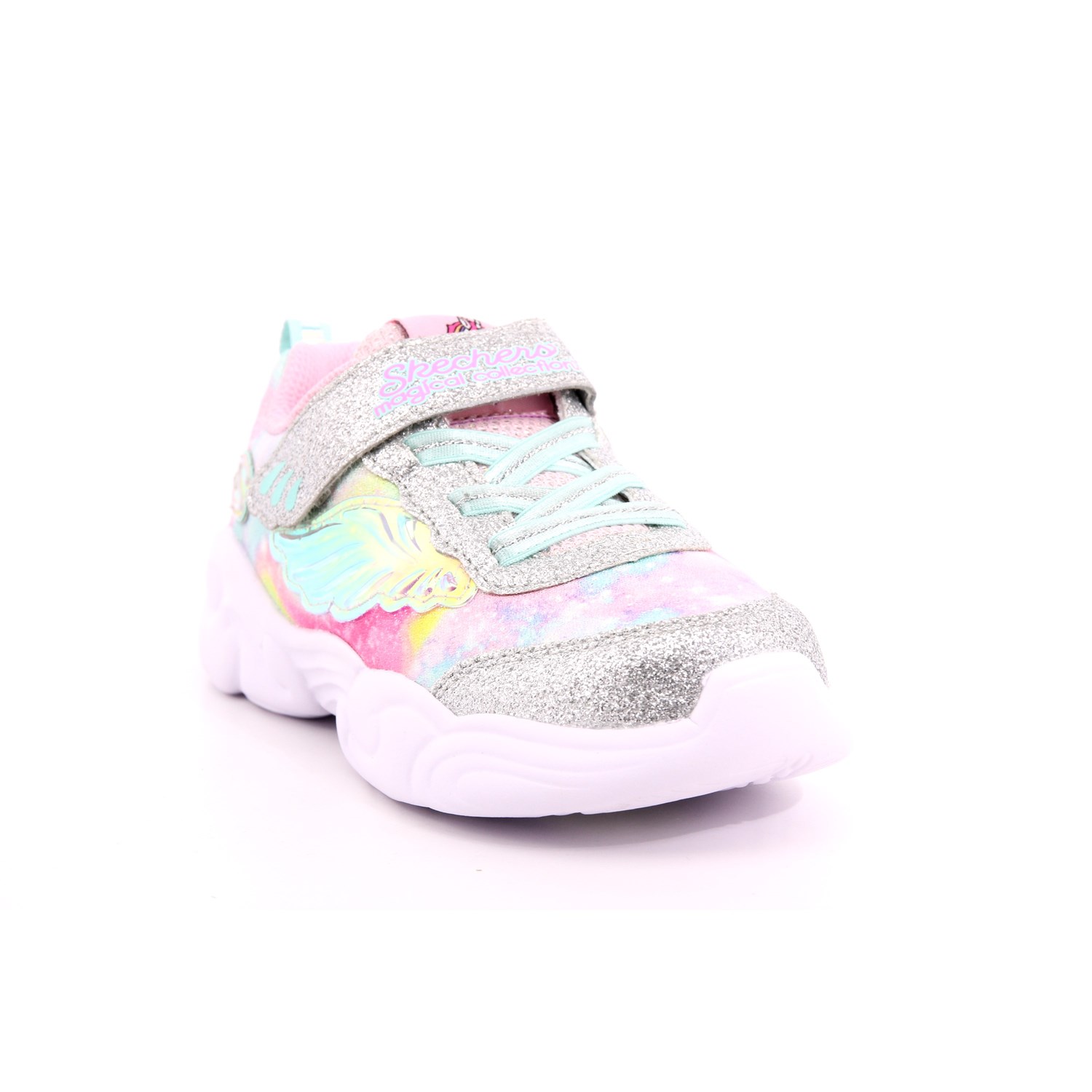 Scarpa Strappi + Elastico Skechers Bambina Argento Scarpa Strappi + Elastico Skechers Bambina Argento Scarpe 219 - 302765N