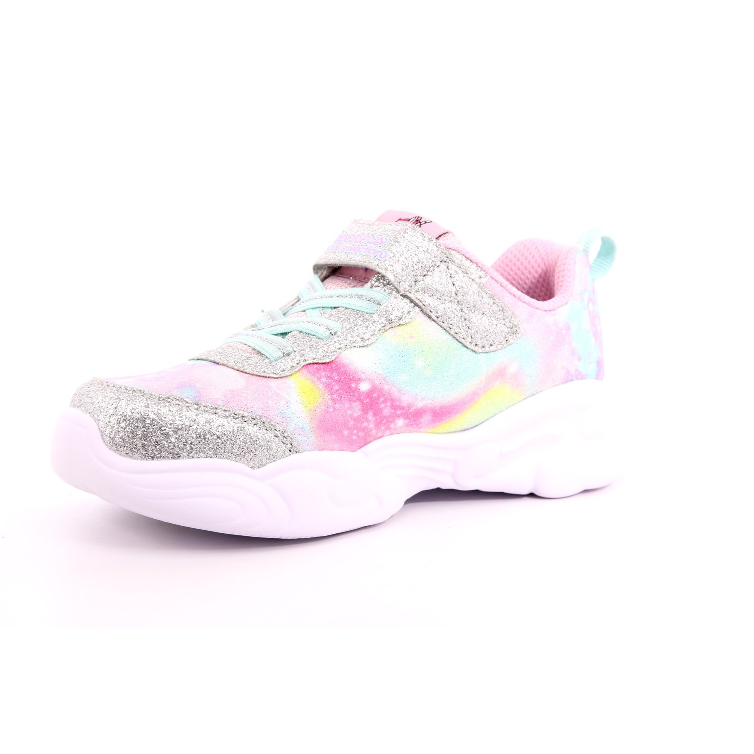 Scarpa Strappi + Elastico Skechers Bambina Argento Scarpa Strappi + Elastico Skechers Bambina Argento Scarpe 219 - 302765N