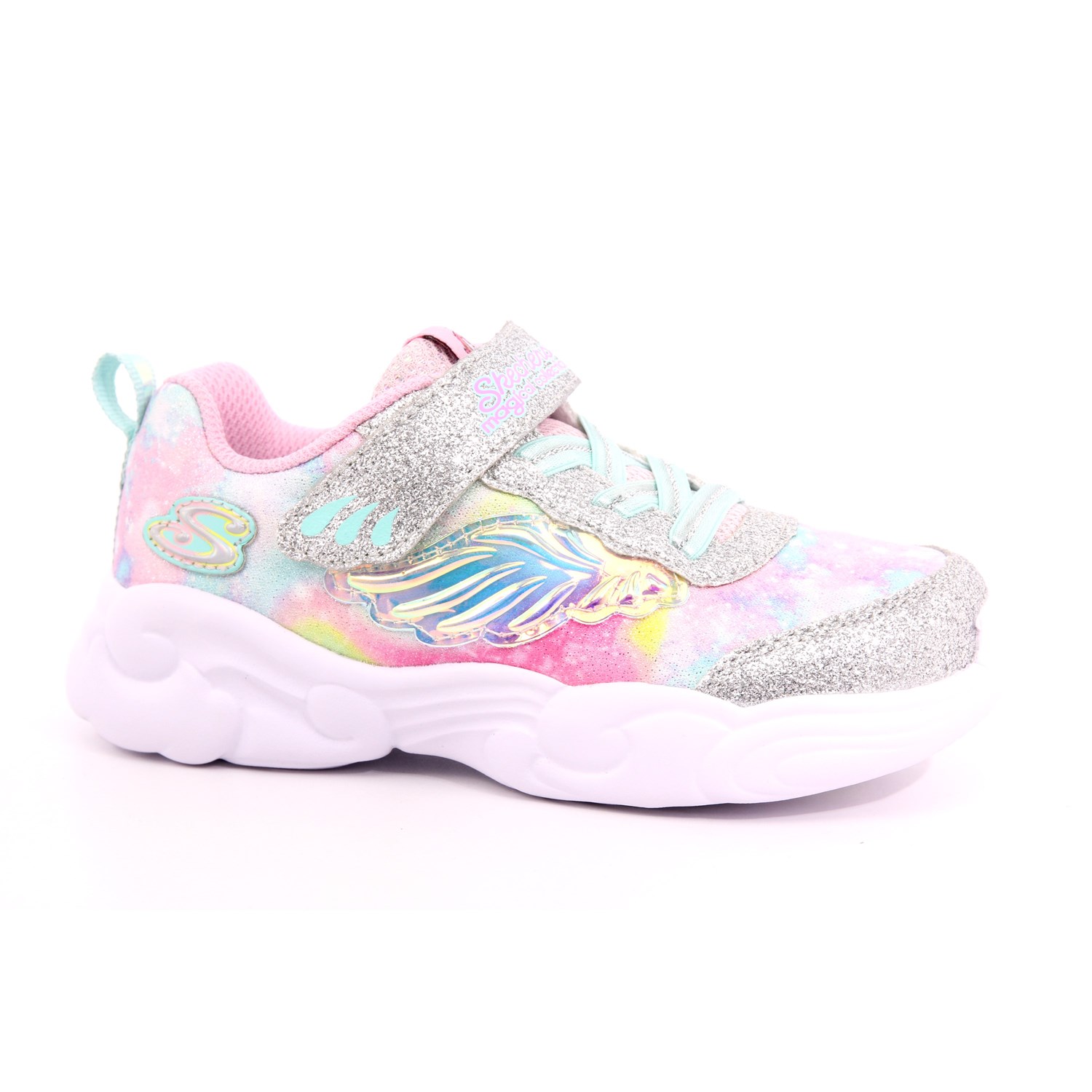 Scarpa Strappi + Elastico Skechers Bambina Argento Scarpa Strappi + Elastico Skechers Bambina Argento Scarpe 219 - 302765N