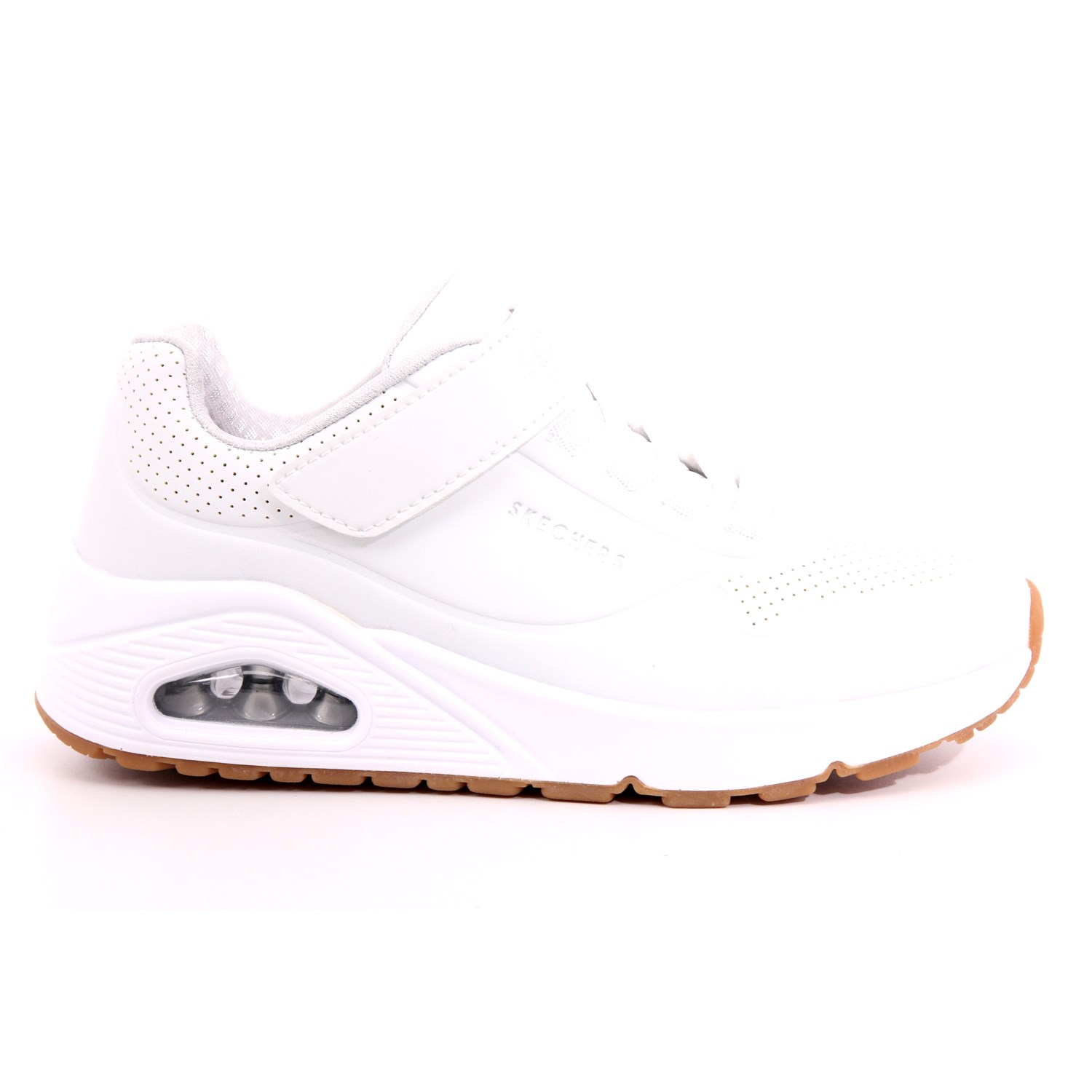 Scarpa Strappi + Elastico Skechers Bambino Bianco Scarpa Strappi + Elastico Skechers Bambino Bianco Scarpe 223 - 403673L