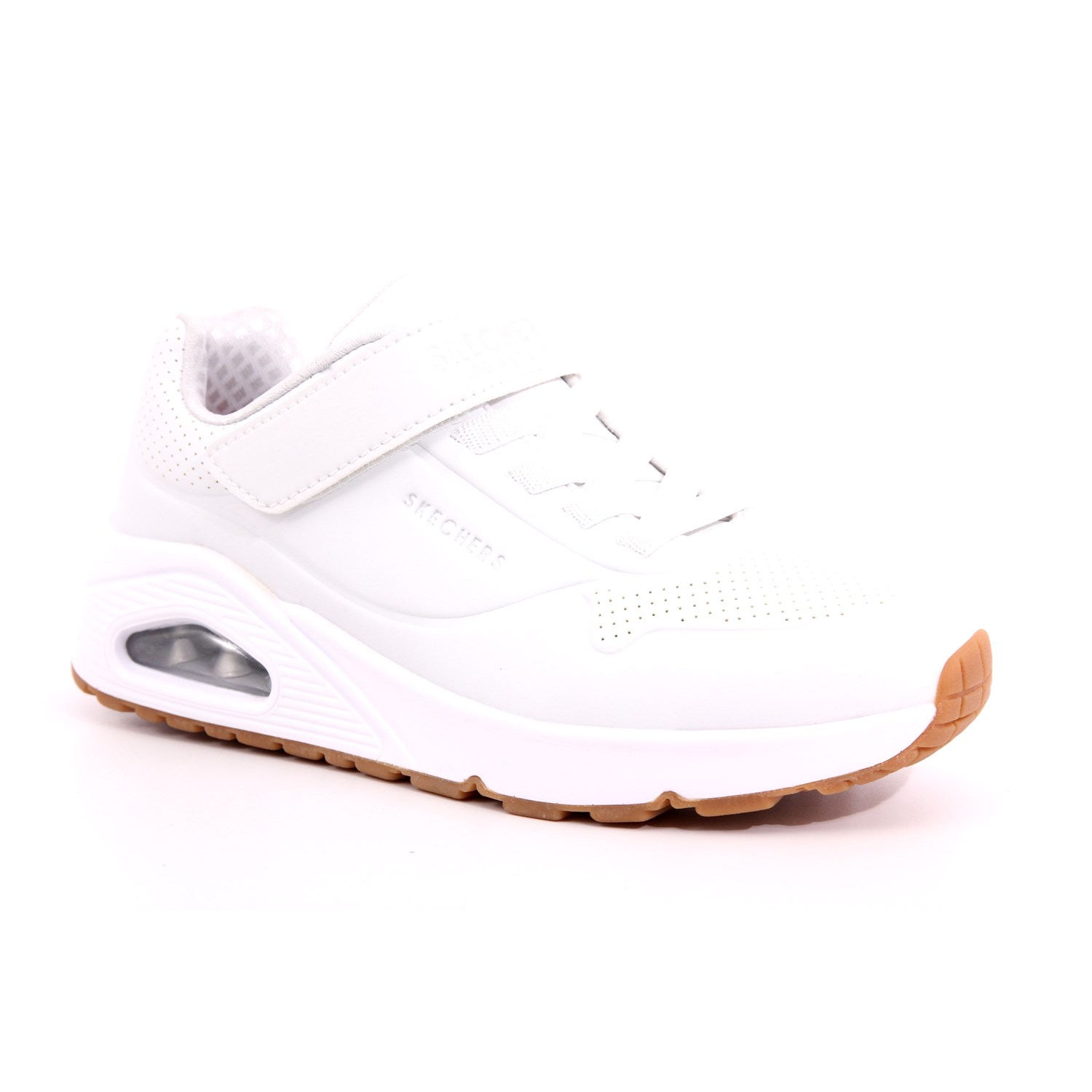 Scarpa Strappi + Elastico Skechers Bambino Bianco Scarpa Strappi + Elastico Skechers Bambino Bianco Scarpe 223 - 403673L