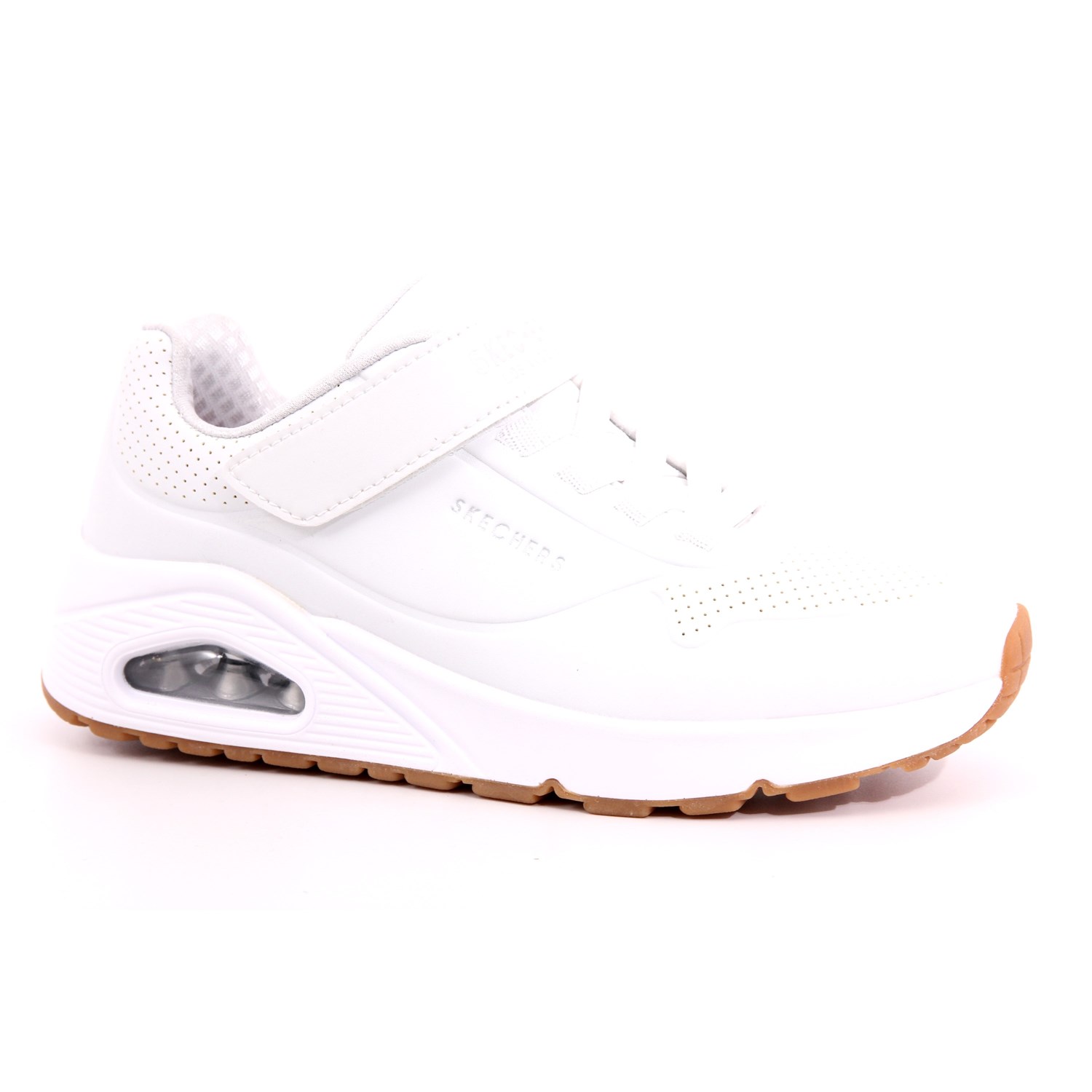 Scarpa Strappi + Elastico Skechers Bambino Bianco Scarpa Strappi + Elastico Skechers Bambino Bianco Scarpe 223 - 403673L