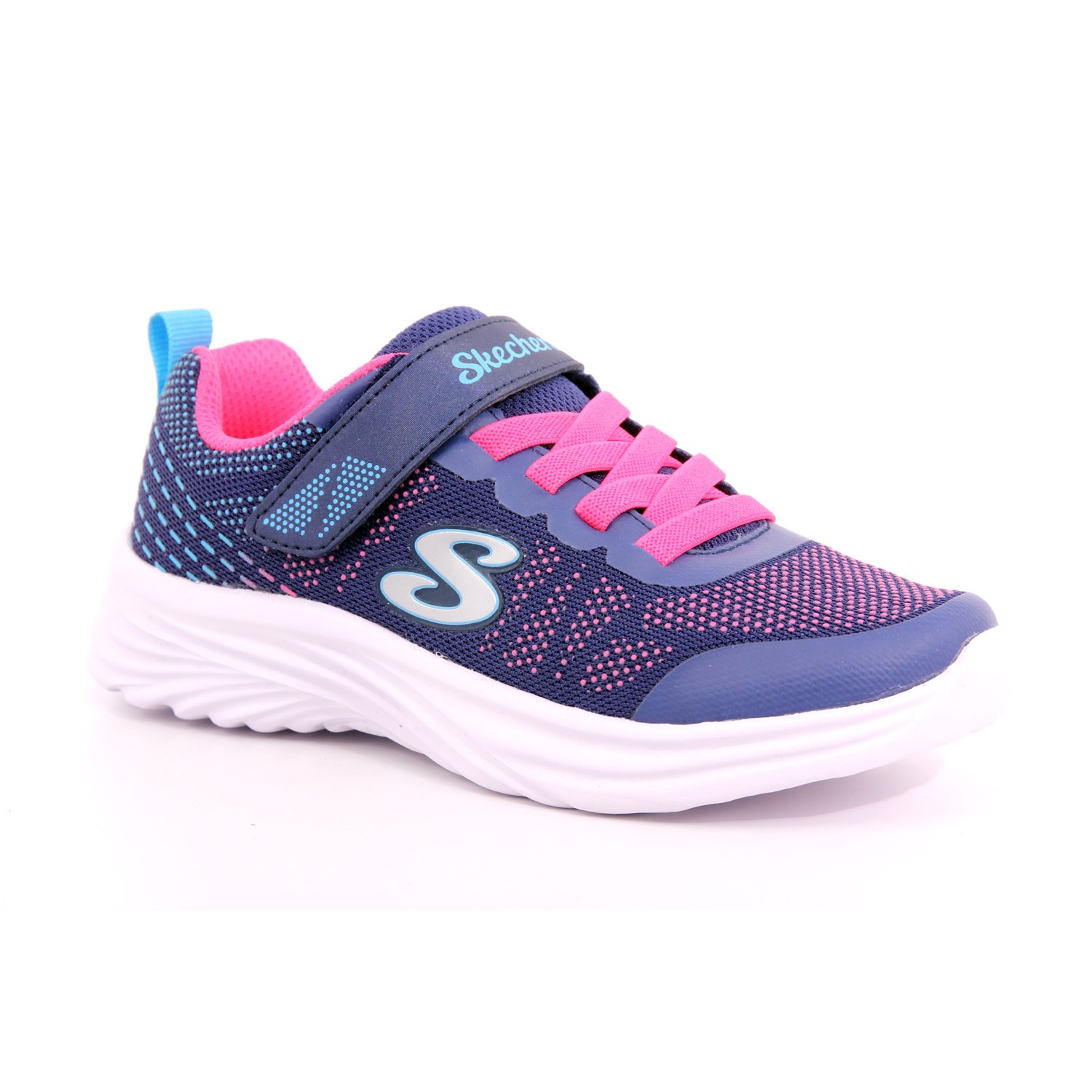 Scarpa Strappi + Elastico Skechers Bambina Azzurro Scarpa Strappi + Elastico Skechers Bambina Azzurro Scarpe 225 - 302448L