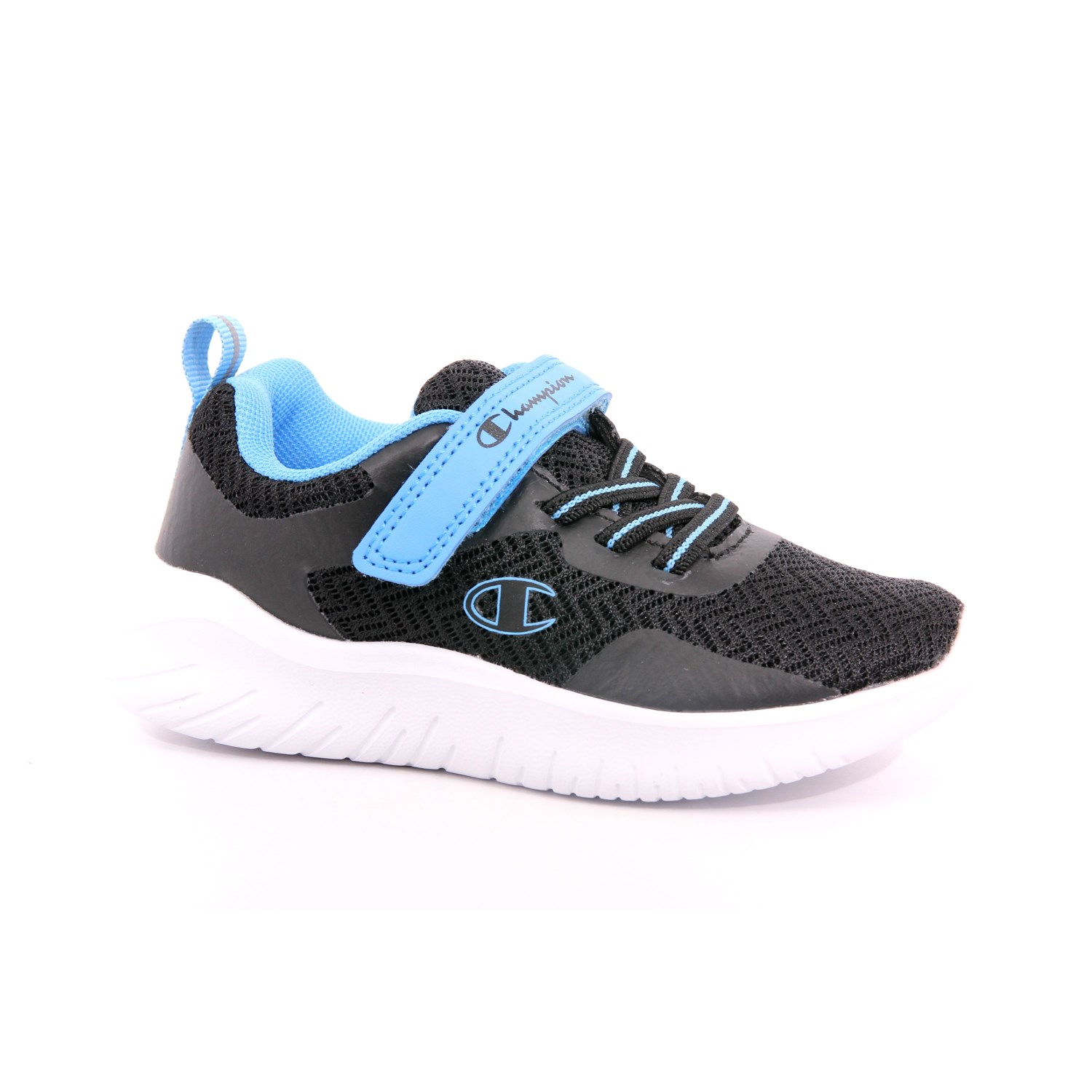 Scarpa Strappi + Elastico Champion Bambino Nero Scarpa Strappi + Elastico Champion Bambino Nero Scarpe 968 - S32453